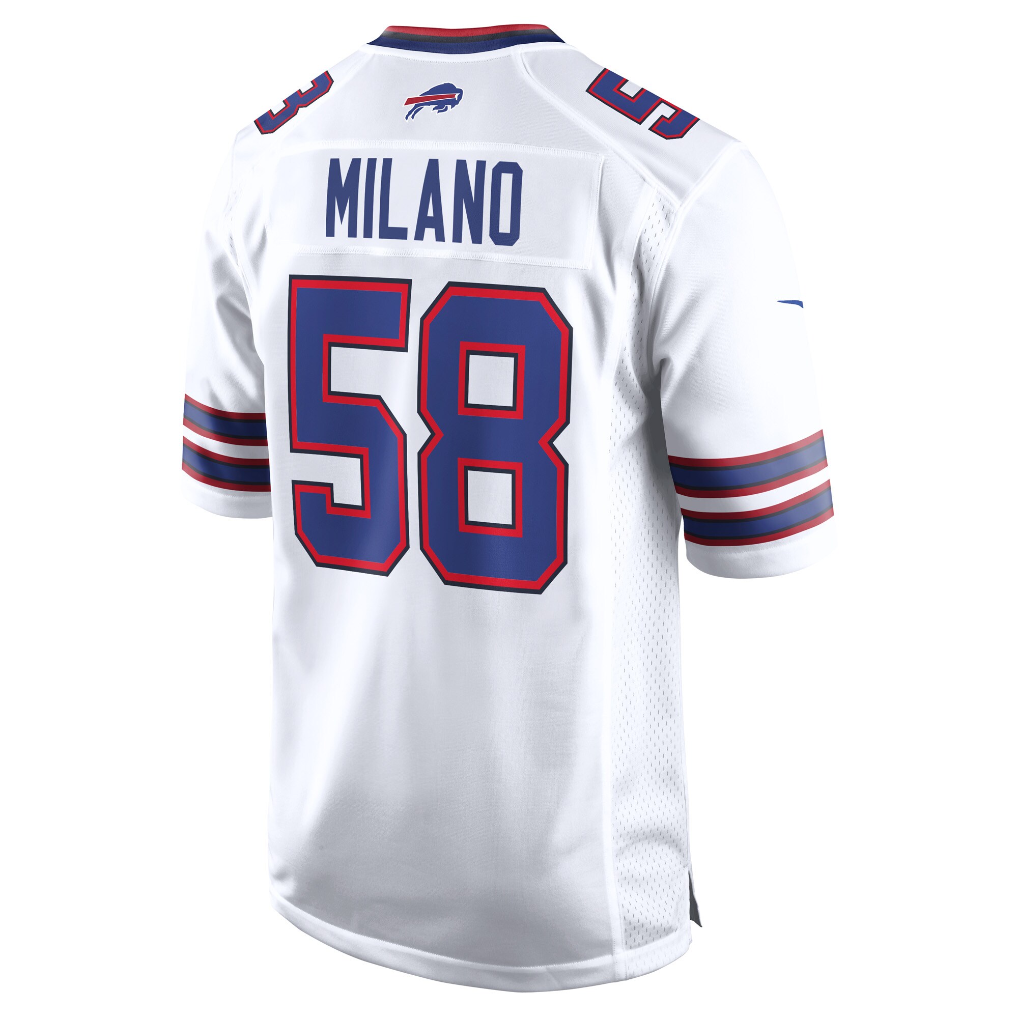 Matt Milano Buffalo Bills  Away Game Player Jersey - White