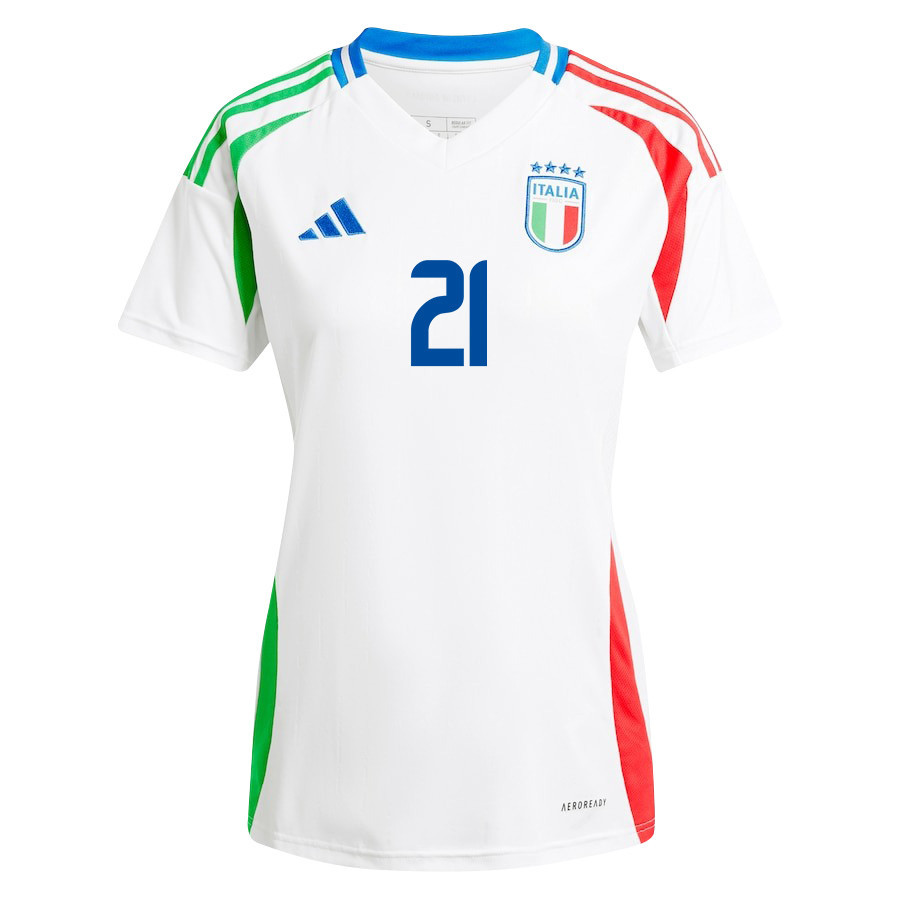 Nicolo Fagioli 21 Italy National Team 2024/25 Away Women Jersey - White