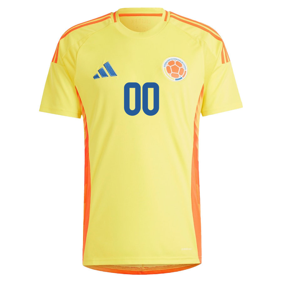 Colombia National Team 2024/25 Home Custom Men Jersey - Yellow