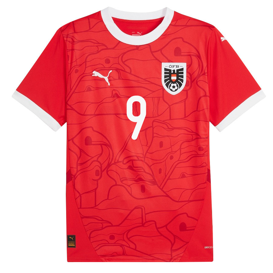 Marcel Sabitzer 9 Austria National Team 2024/25 Home Men Jersey - Red