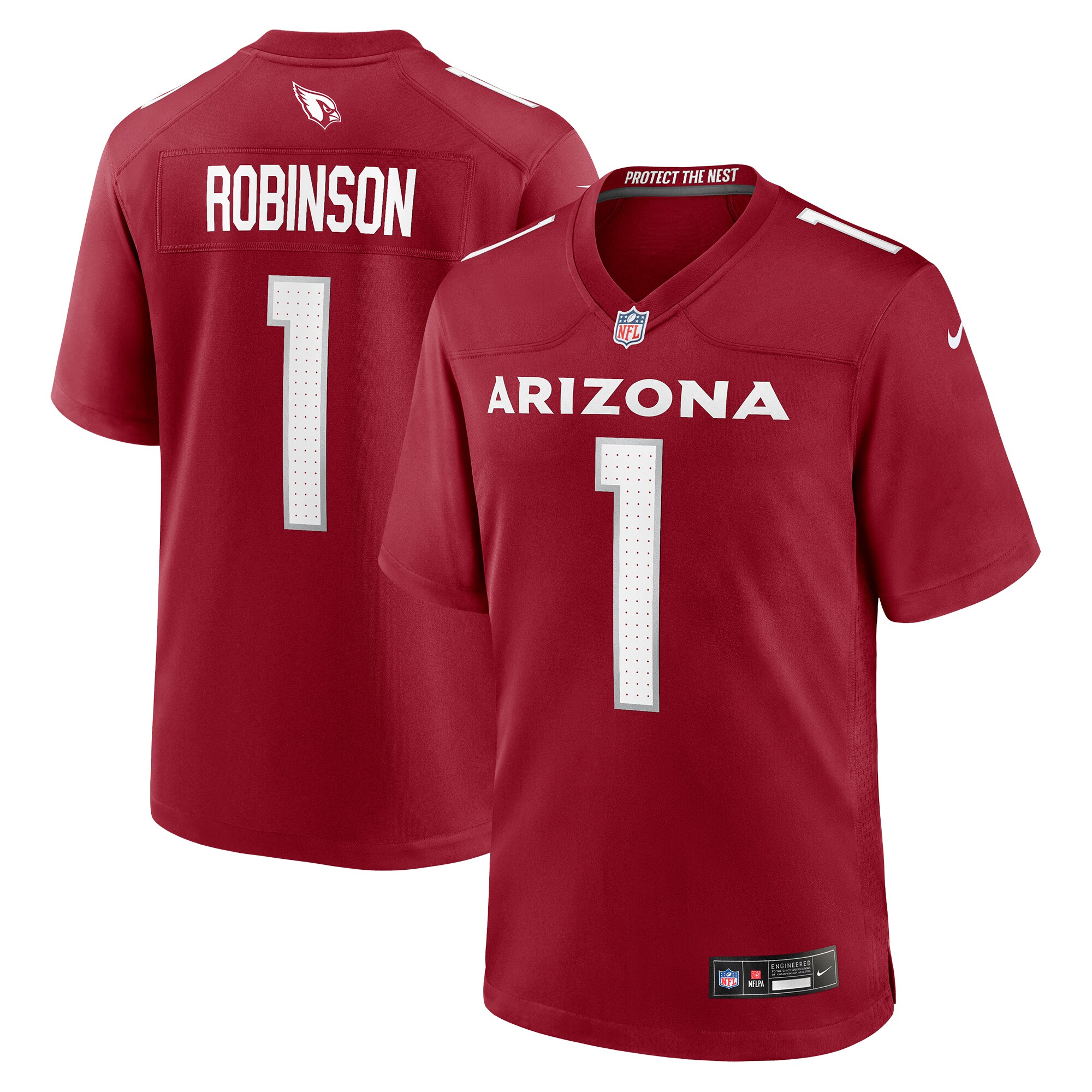 Darius Robinson Arizona Cardinals  2024 NFL Draft First Round Pick Player Game Jersey - Cardinal