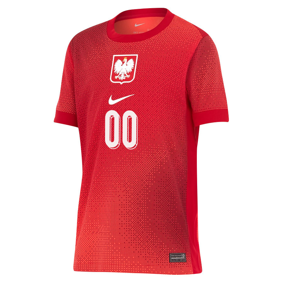 Poland National Team 2024/25 Away YOUTH Custom Jersey - Red