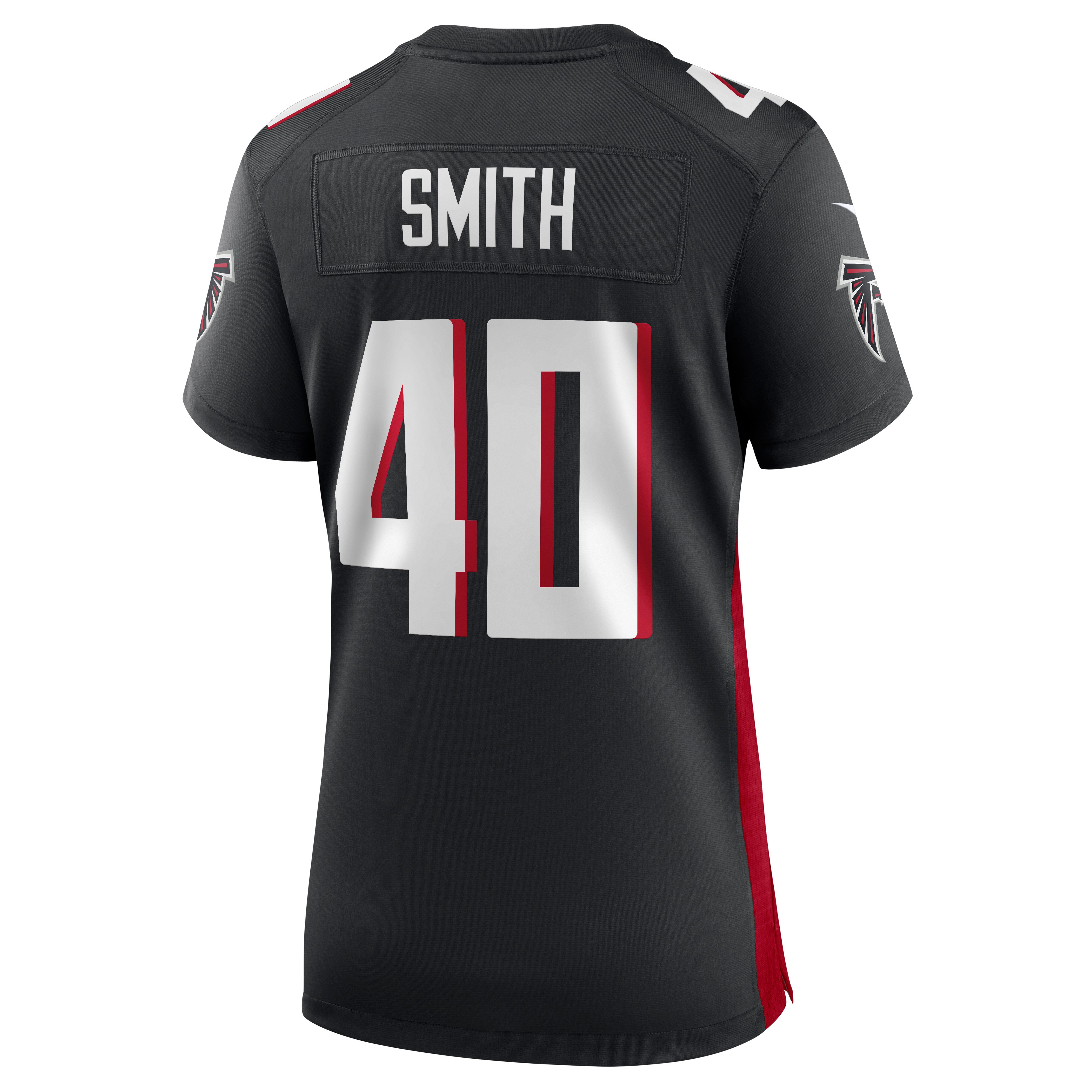 Keith Smith Atlanta Falcons  Women's Game Jersey - Black