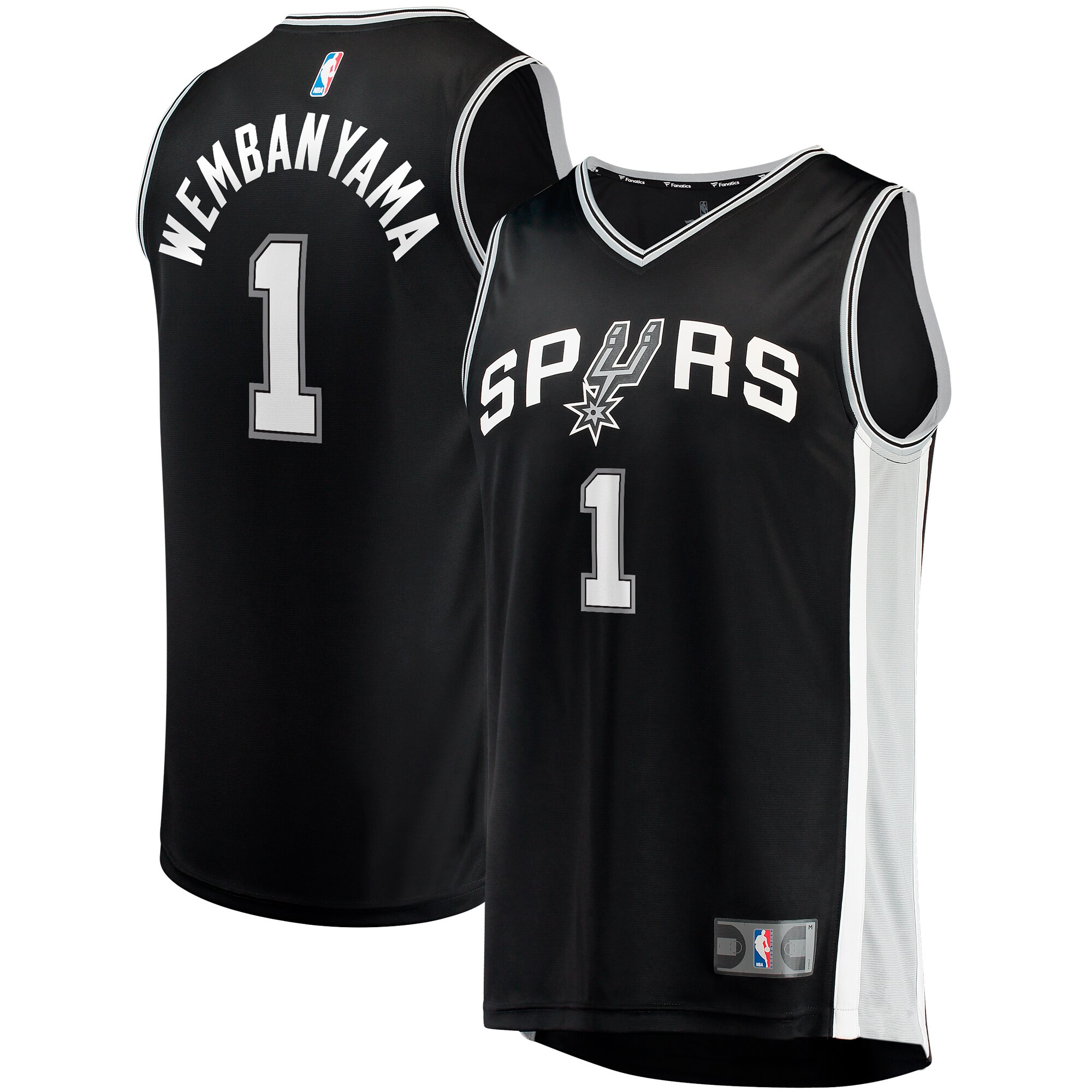 Victor Wembanyama San Antonio Spurs Fanatics  Fast Break Replica Jersey - Icon Edition - Black