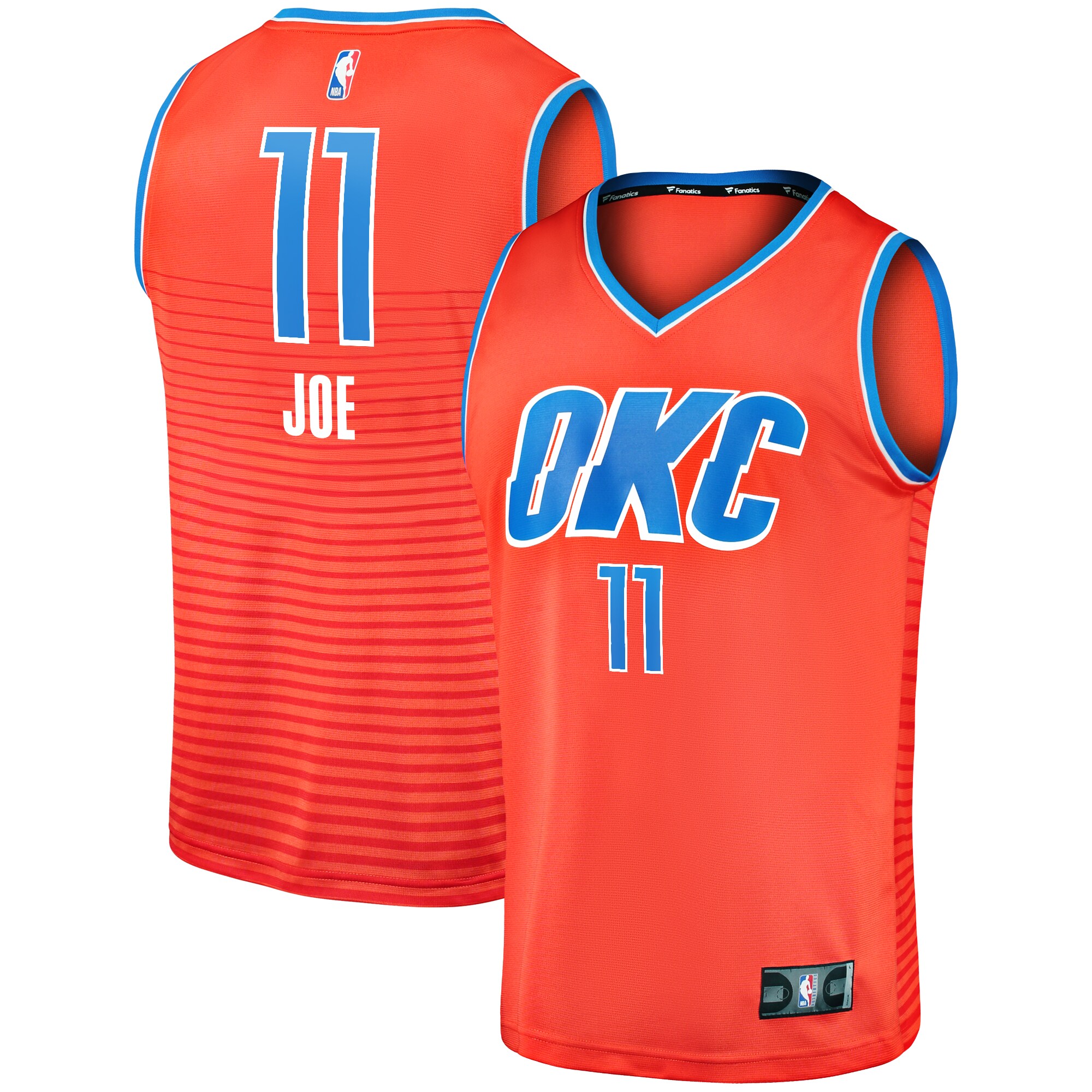 Isaiah Joe Oklahoma City Thunder Fanatics Fast Break Replica Player Jersey - Statement Edition - Orange