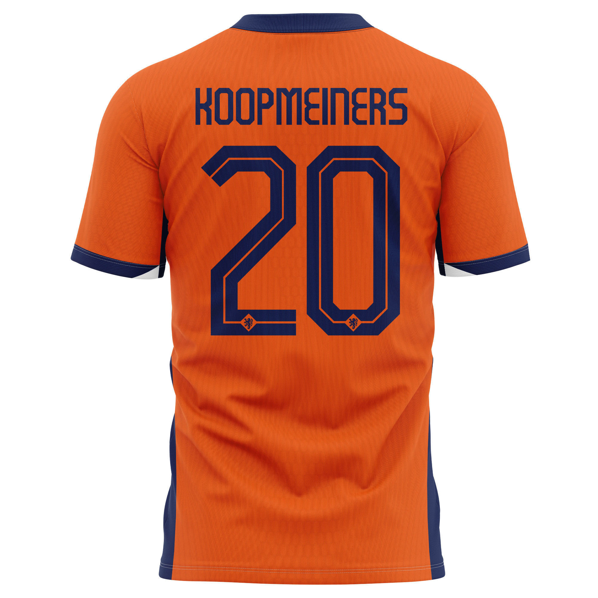 Teun Koopmeiners 20 Netherlands National Team 2024 Home Kits AOP T-shirt - Orange