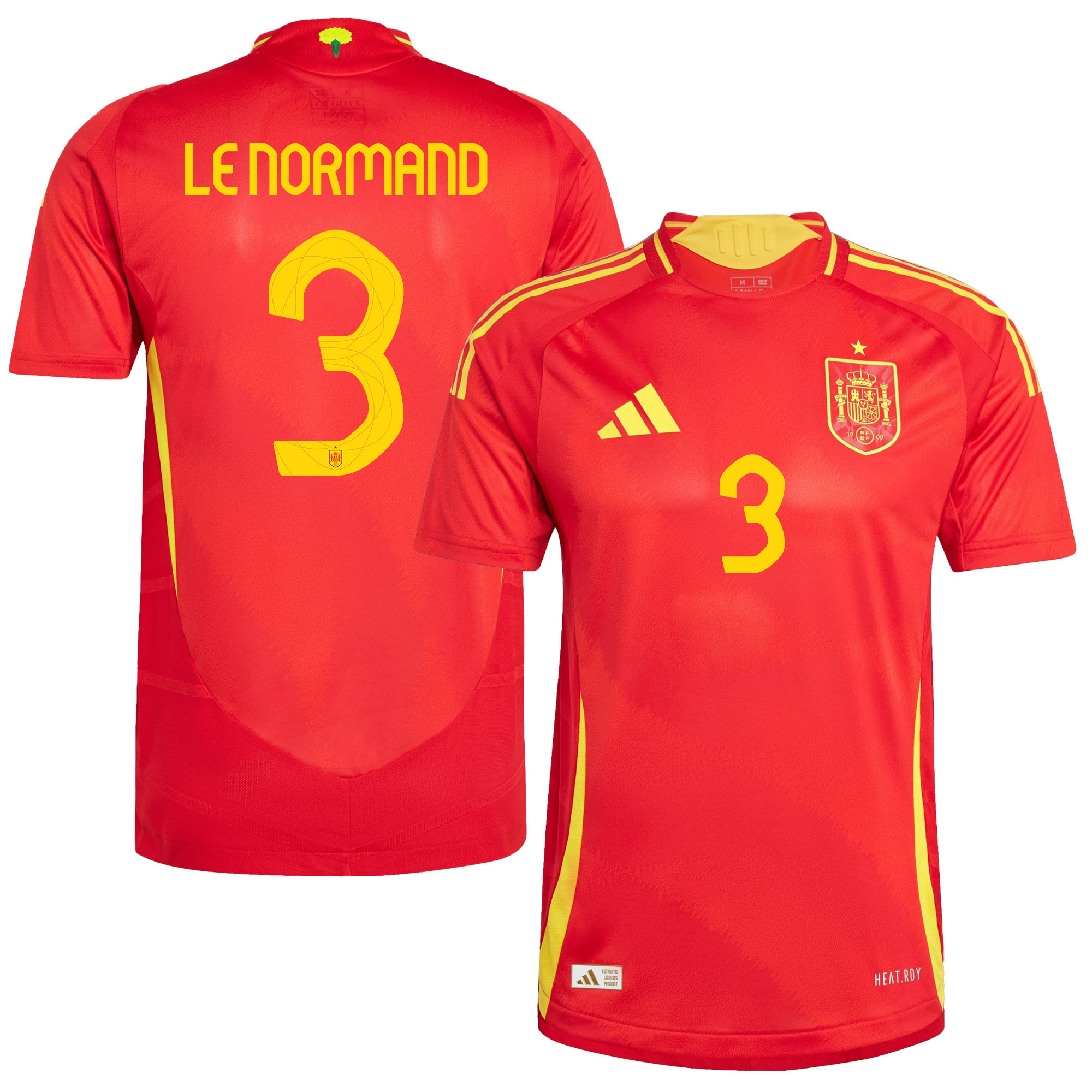 Robin Le Normand 3 Spain National Team 2024 Home Men Jersey - Red