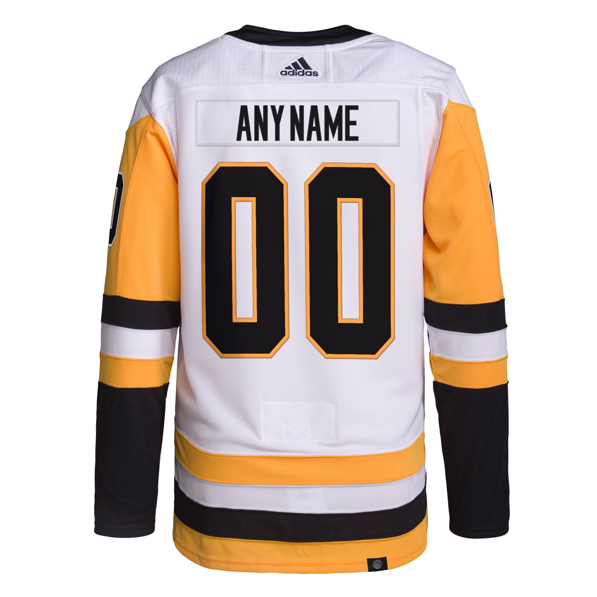 Pittsburgh Penguins adidas  Away  Primegreen Authentic Custom Jersey - White