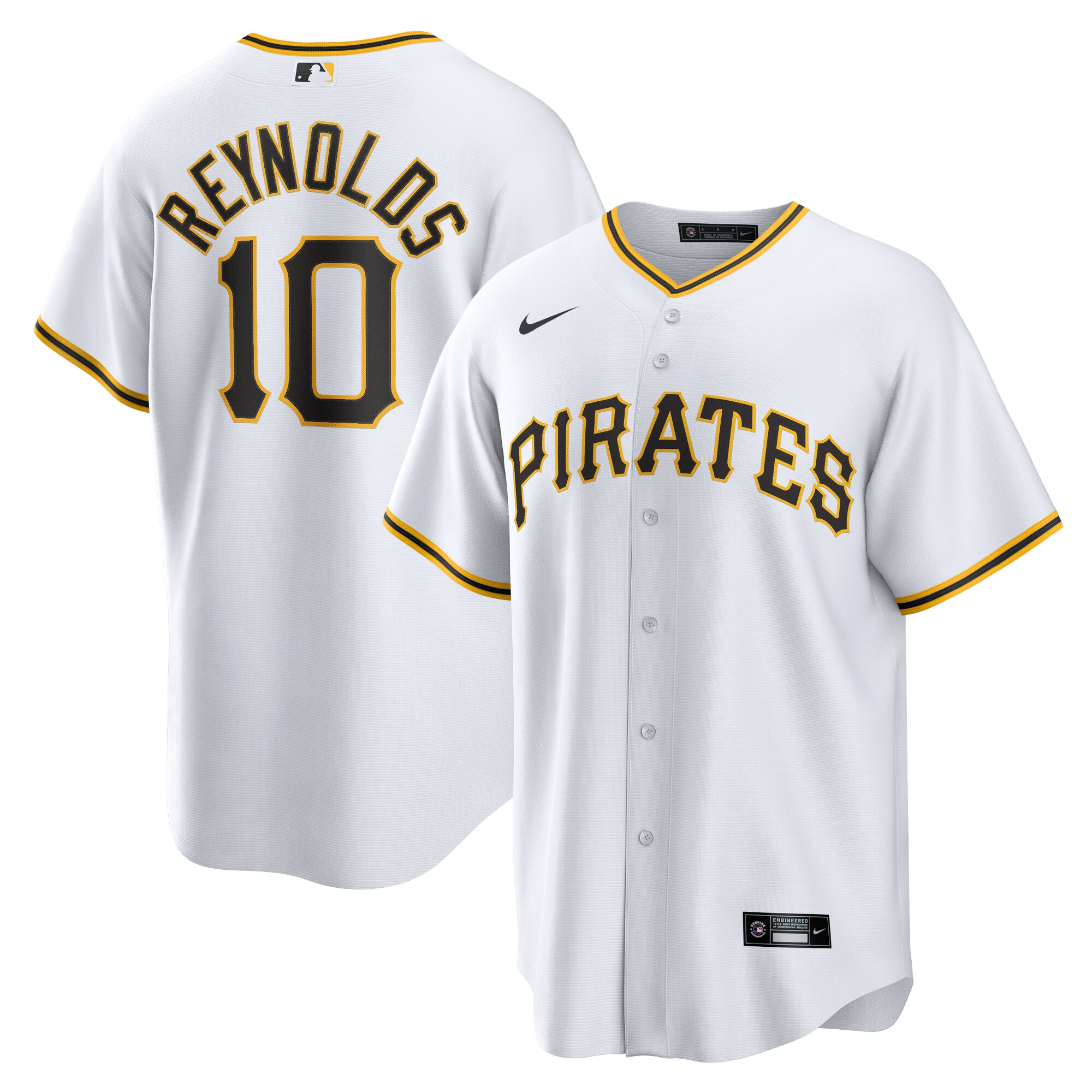 Bryan Reynolds Pittsburgh Pirates  Replica Player Jersey - White