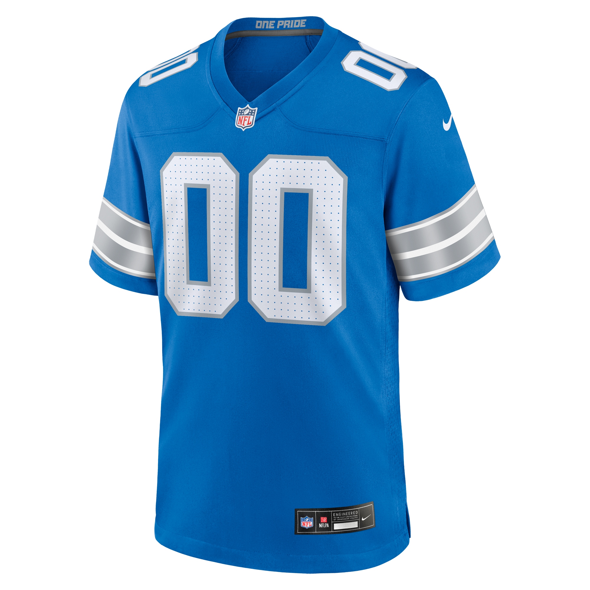 Detroit Lions  Custom Game Jersey - Blue