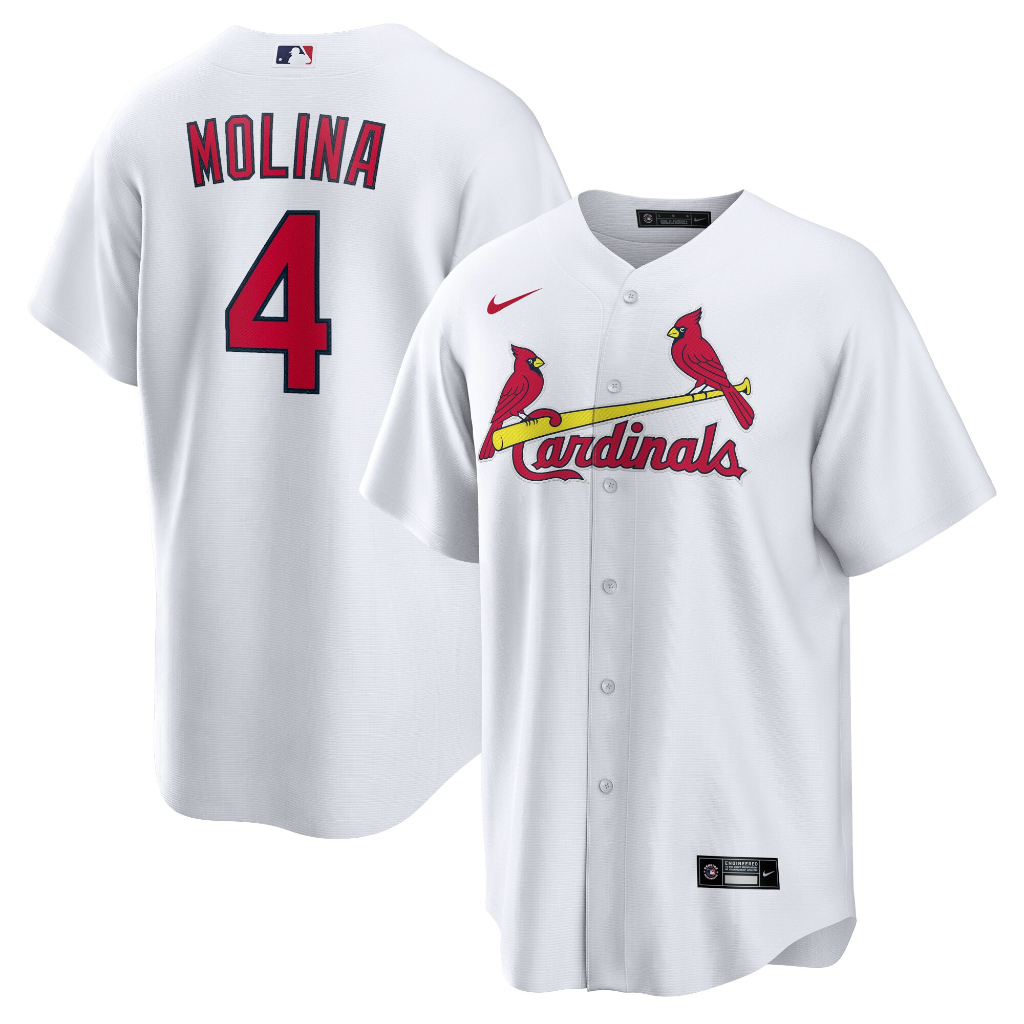 Yadier Molina St. Louis Cardinals  Home Replica Player Name Jersey - White