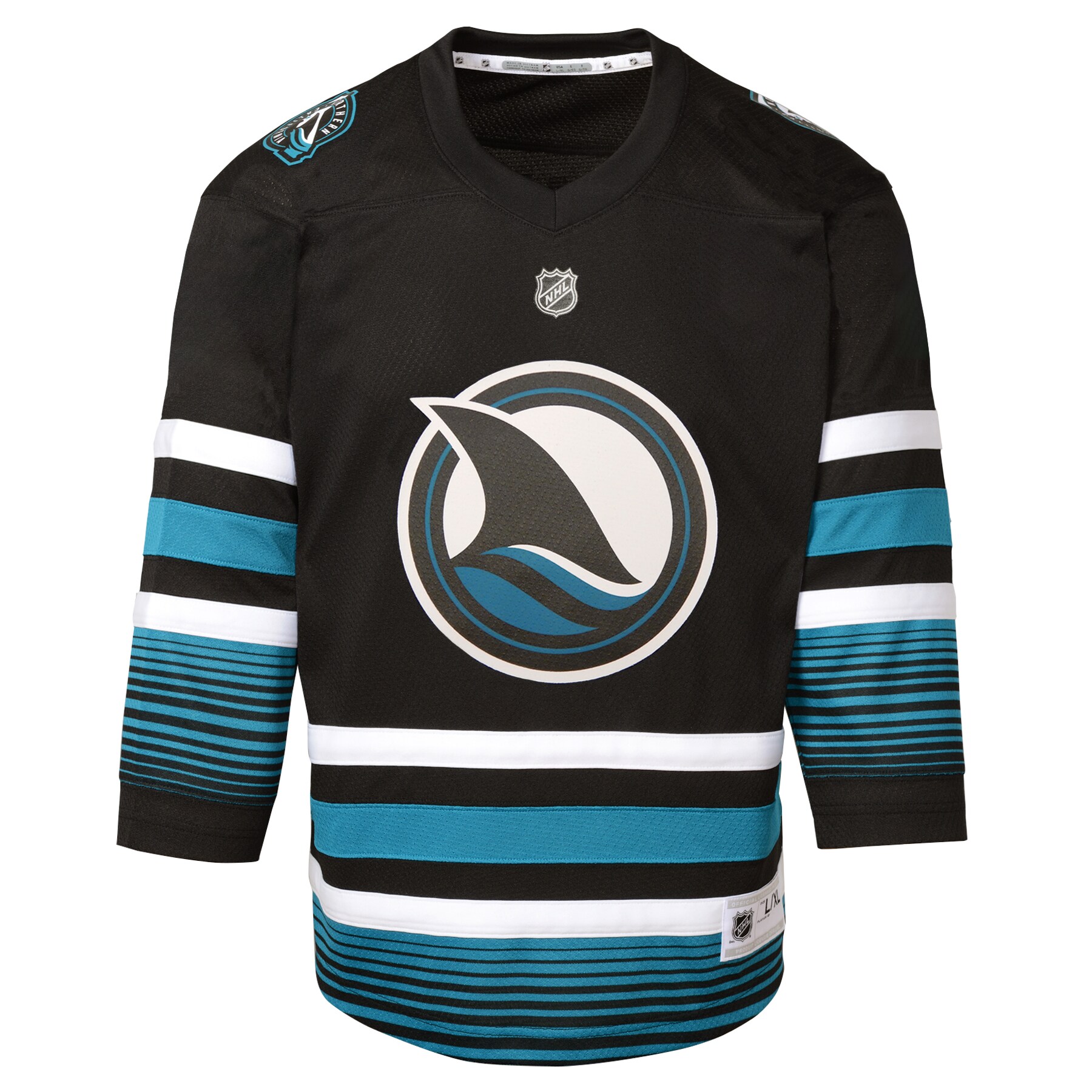 San Jose Sharks Toddler Alternate Replica Jersey - Black
