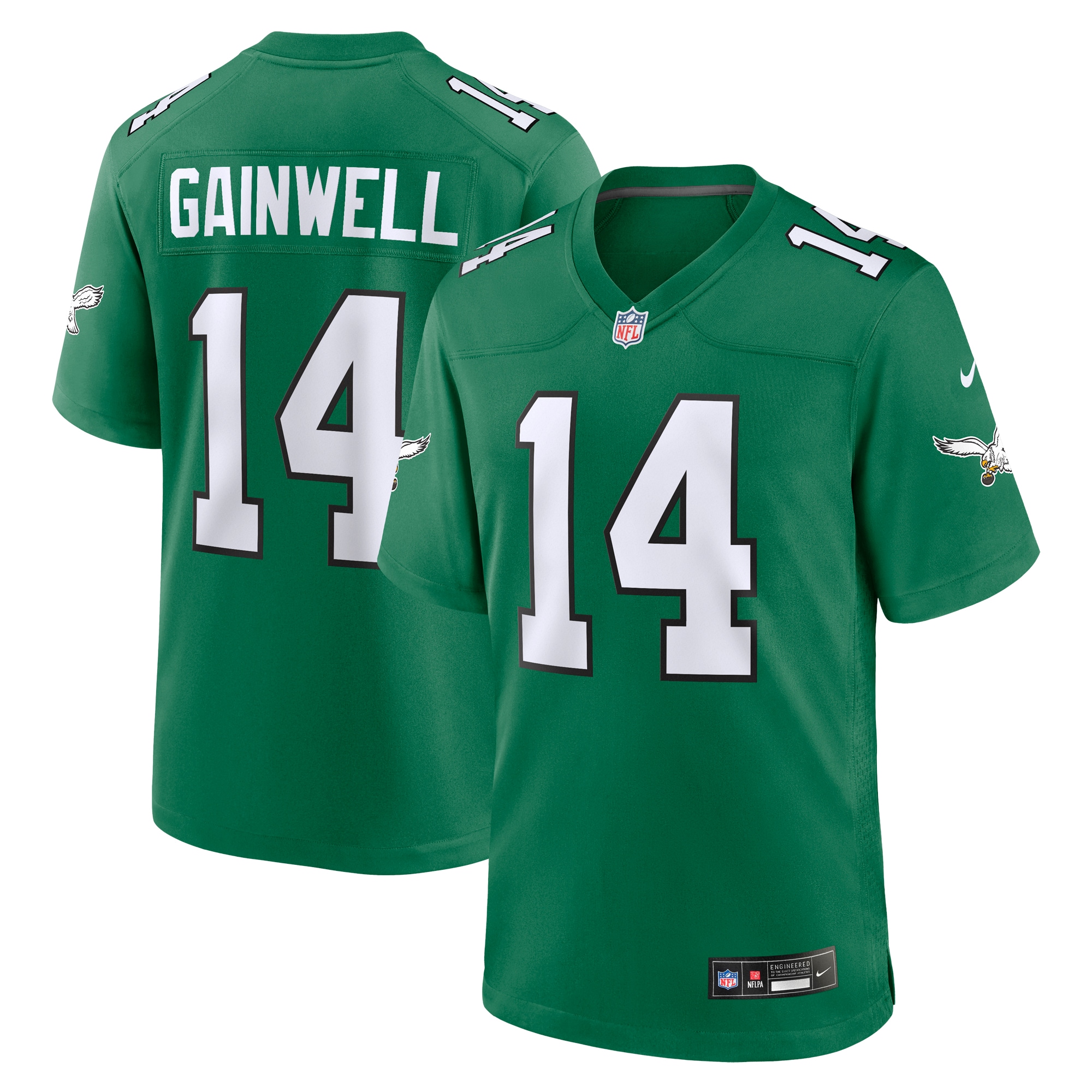 Kenneth Gainwell Philadelphia Eagles  Alternate Game Jersey - Kelly Green