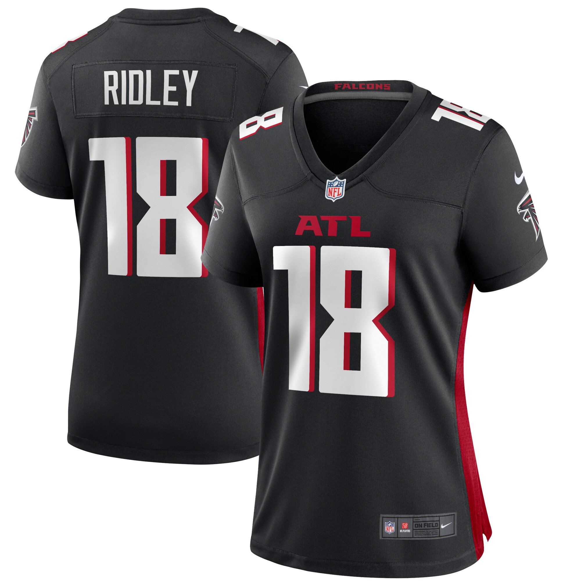 Calvin Ridley Atlanta Falcons  Women's Game Player Jersey - Black