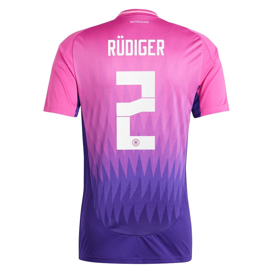 Antonio Rüdiger 2 Germany National Team 2024 Away Men Jersey - Pink