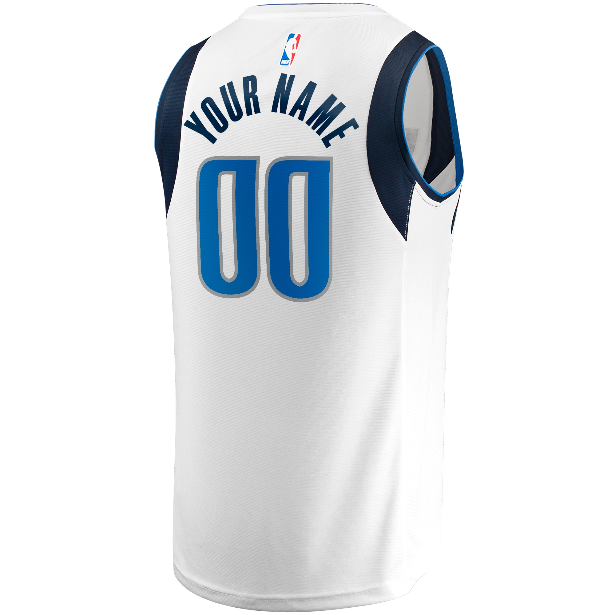 Dallas Mavericks Fanatics Youth Fast Break Replica Custom Jersey - Association Edition - White