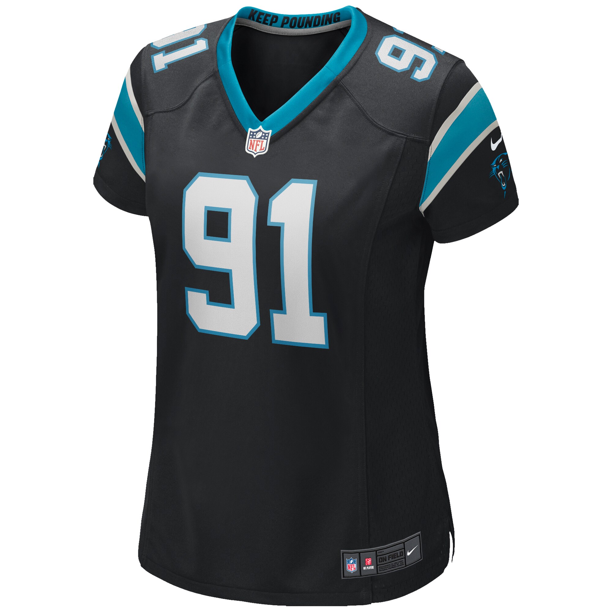 Kevin Greene Carolina Panthers  Women's Game Retired Player Jersey - Black