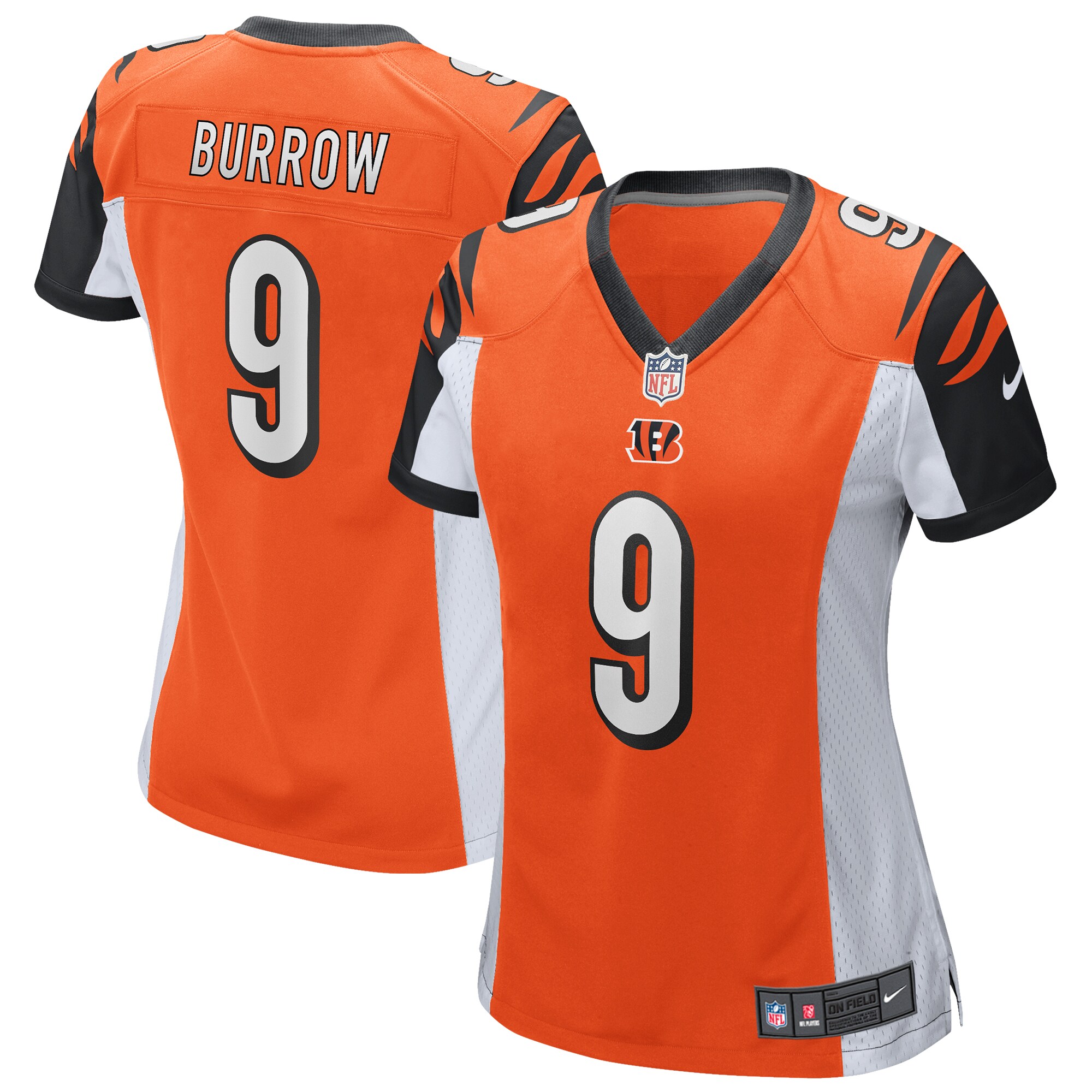 Joe Burrow Cincinnati Bengals  Women's Alternate Player Game Jersey - Orange