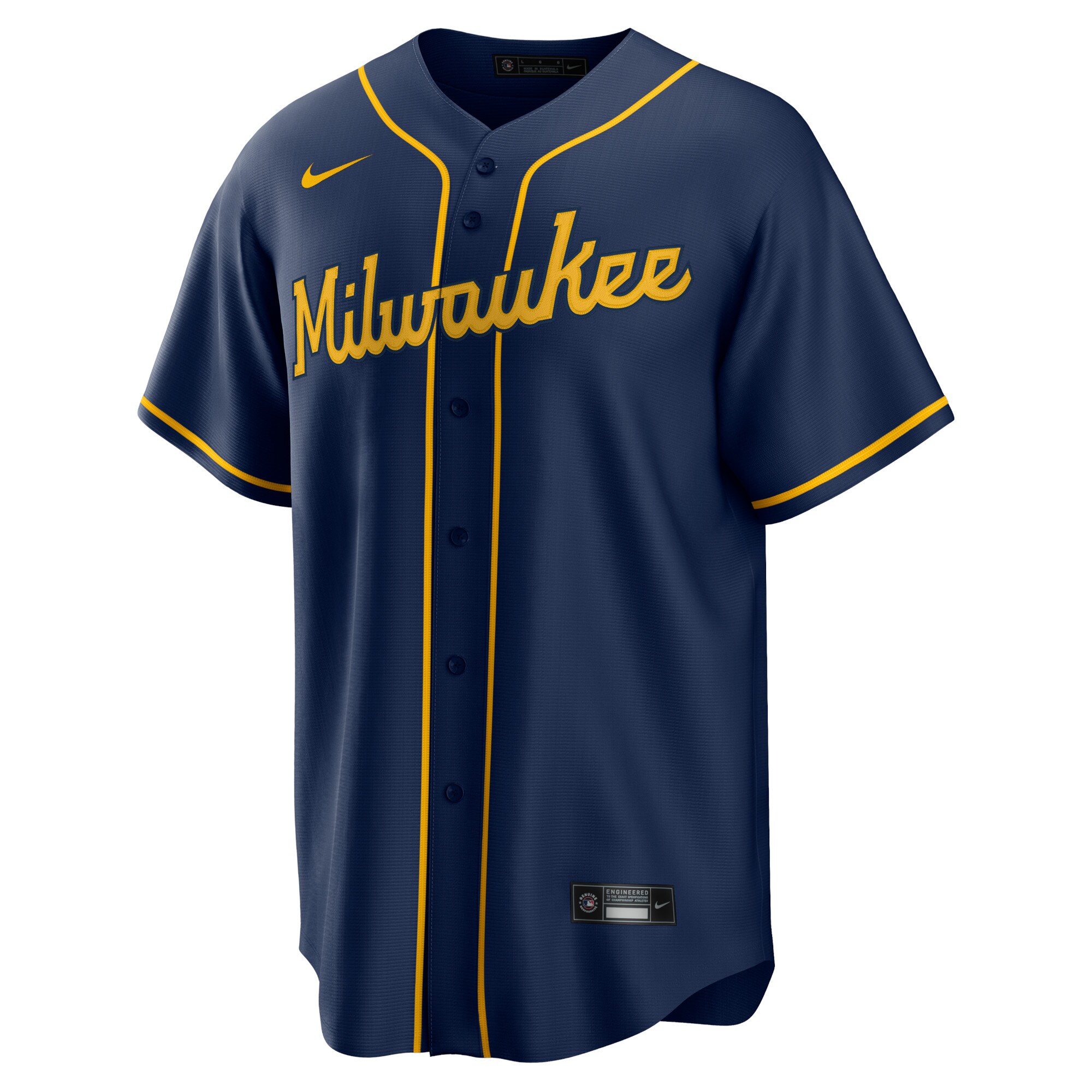 Milwaukee Brewers  Alternate Replica Team Jersey - Navy