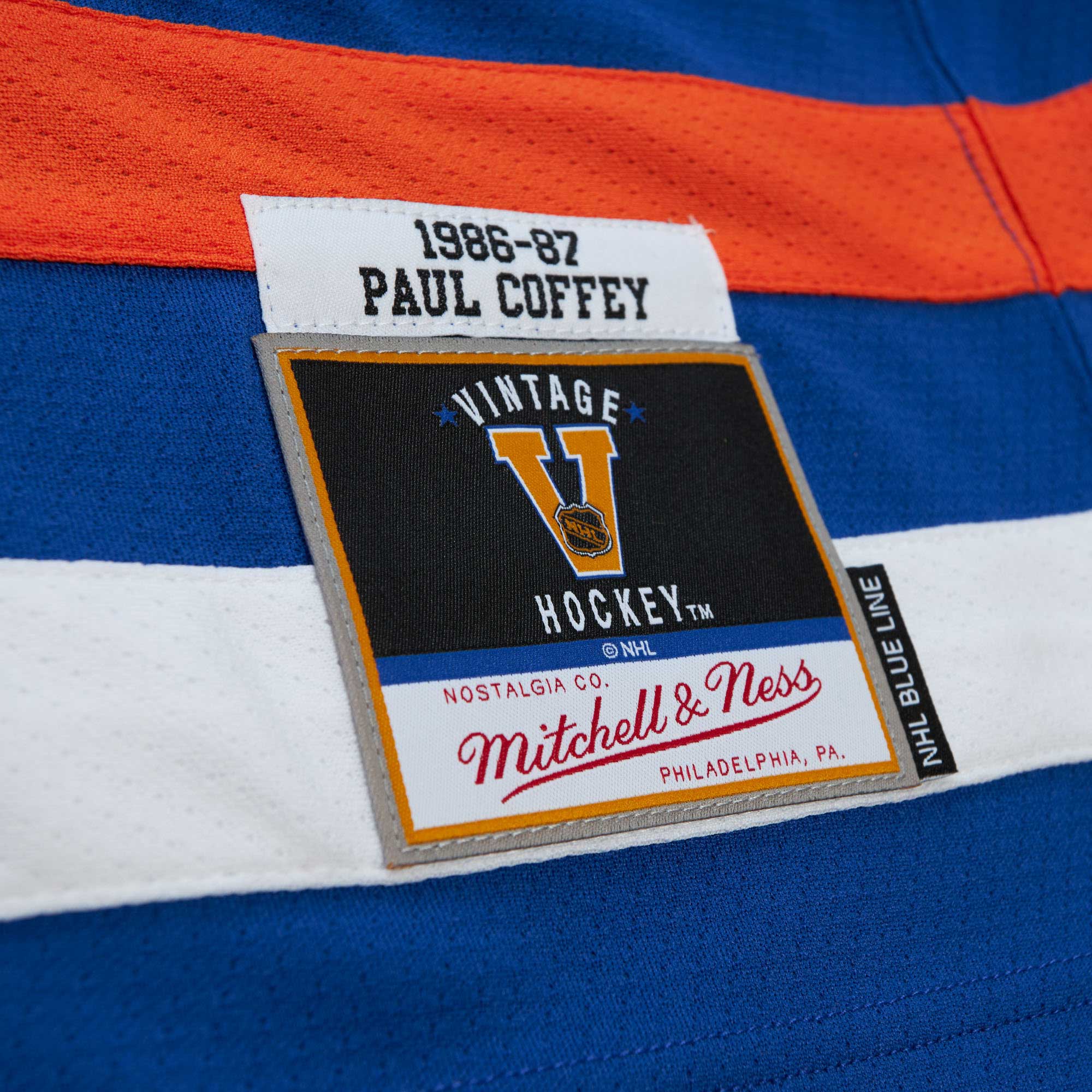 Paul Coffey Edmonton Oilers Mitchell & Ness  1986\/87 Blue Line Player Jersey - Royal