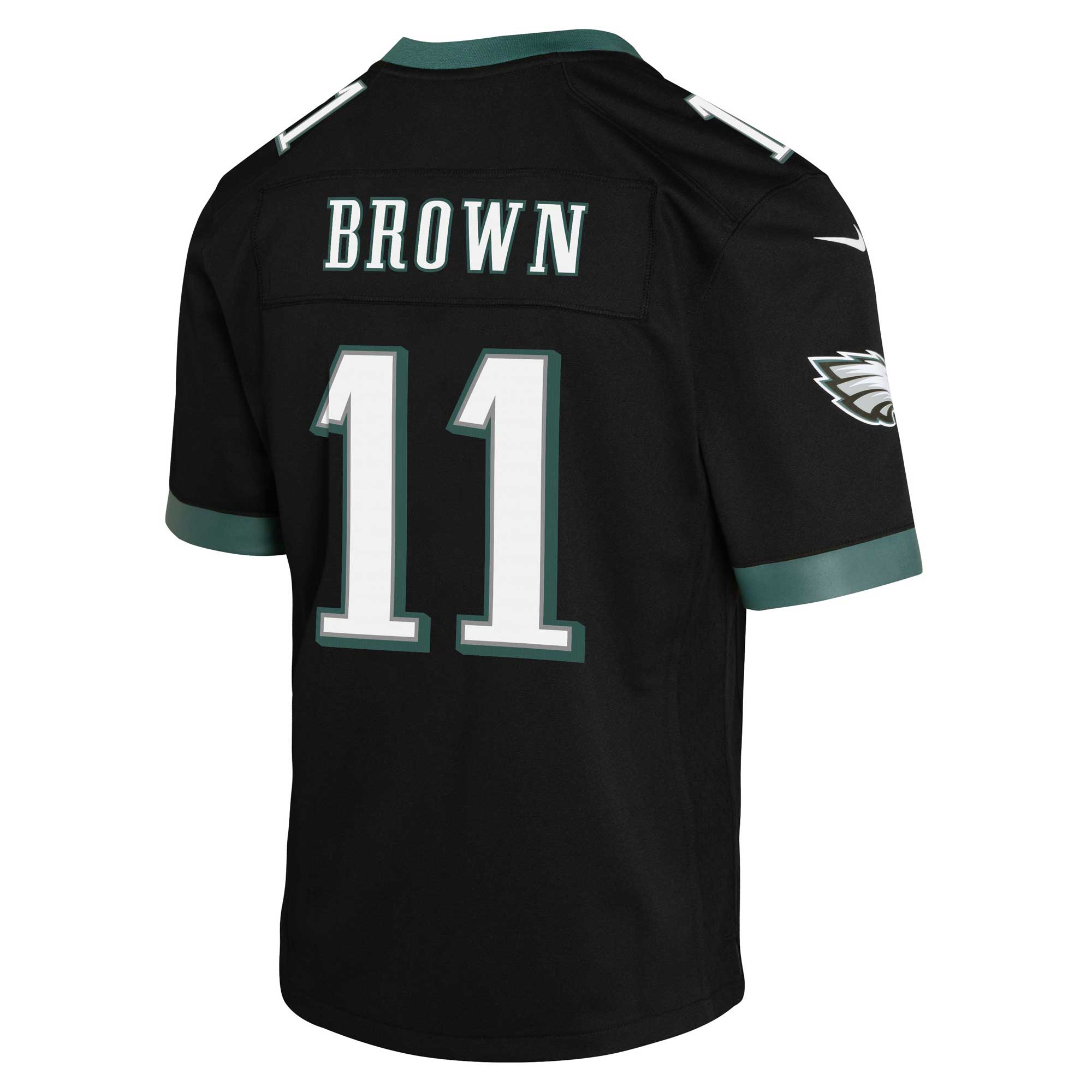A.J. Brown Philadelphia Eagles  Youth Game Jersey - Black