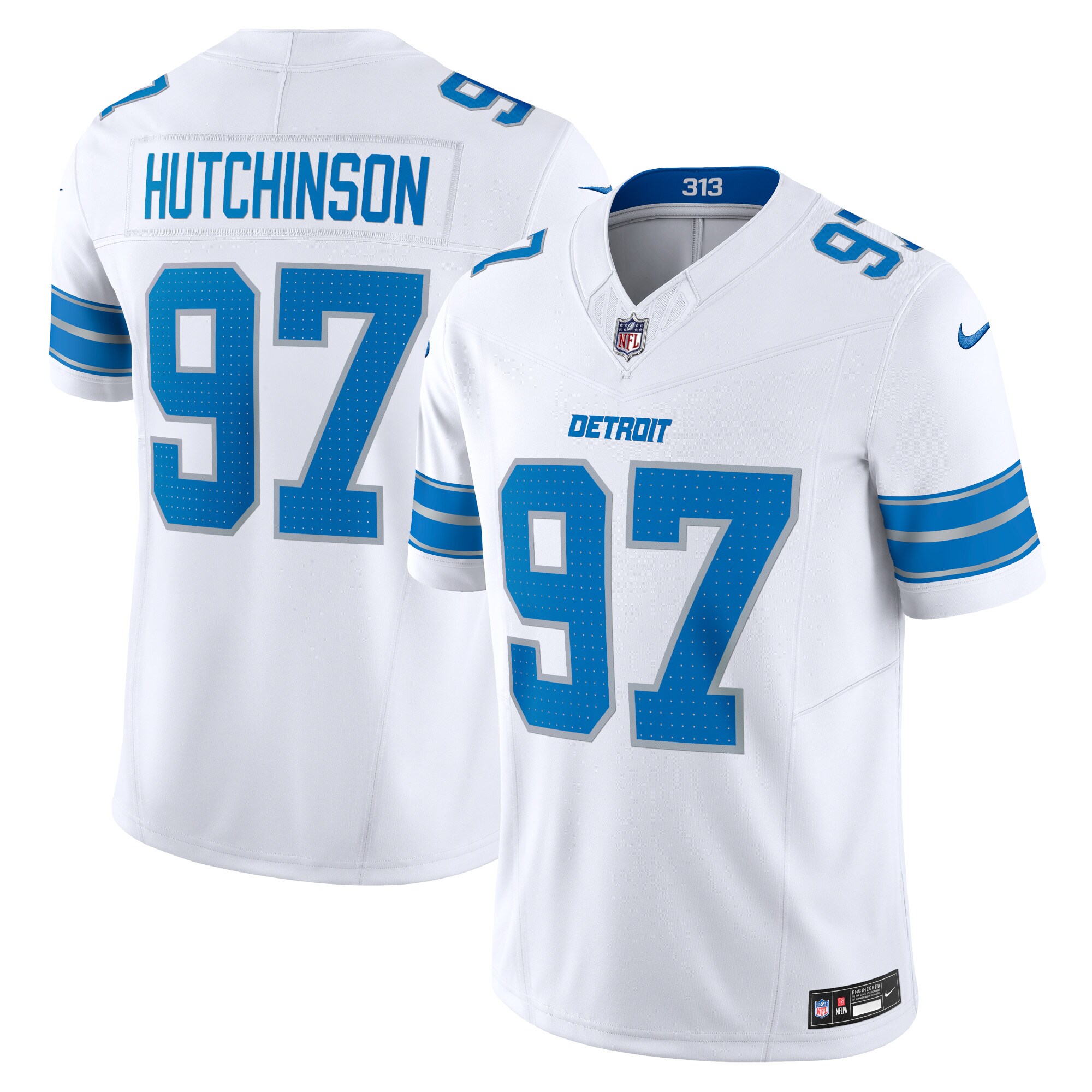 Aidan Hutchinson Detroit Lions  Vapor F.U.S.E. Limited Jersey - White