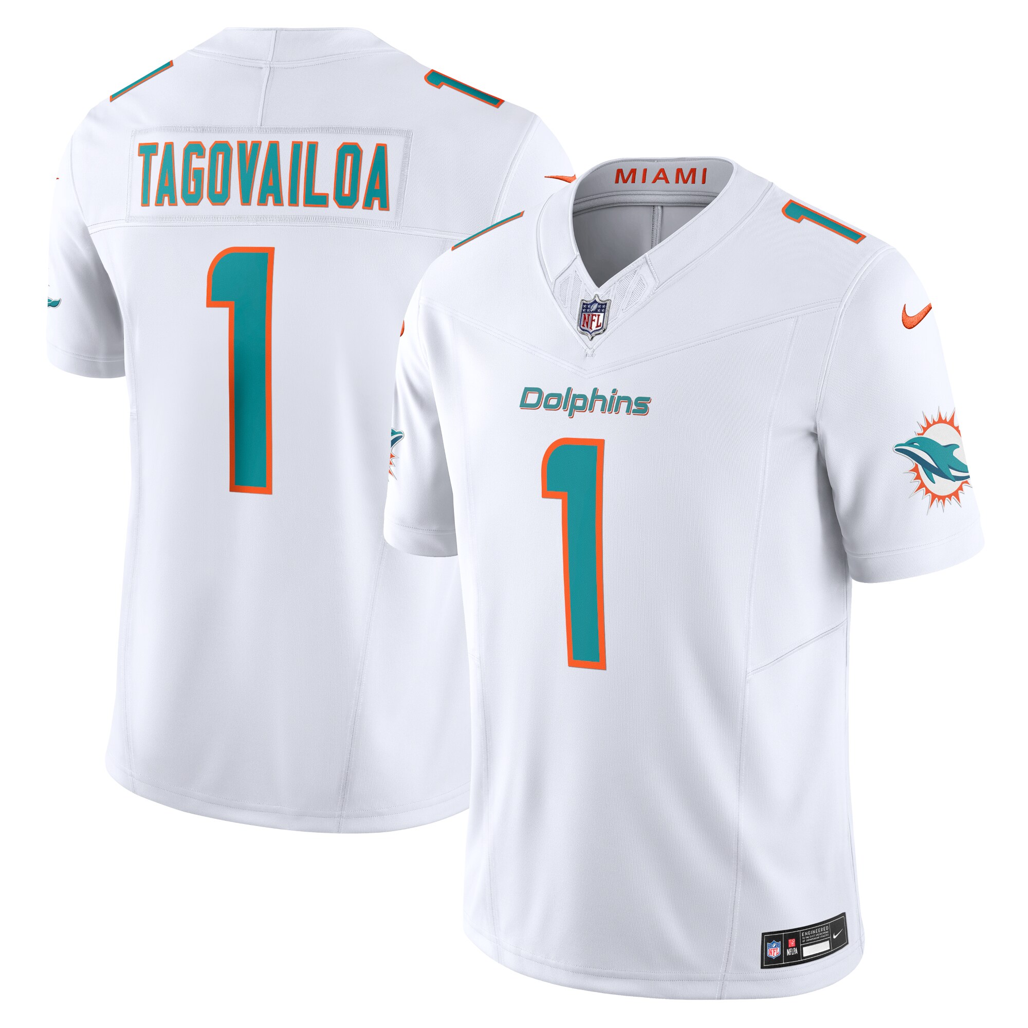 Tua Tagovailoa Miami Dolphins  Vapor F.U.S.E. Limited Jersey - White