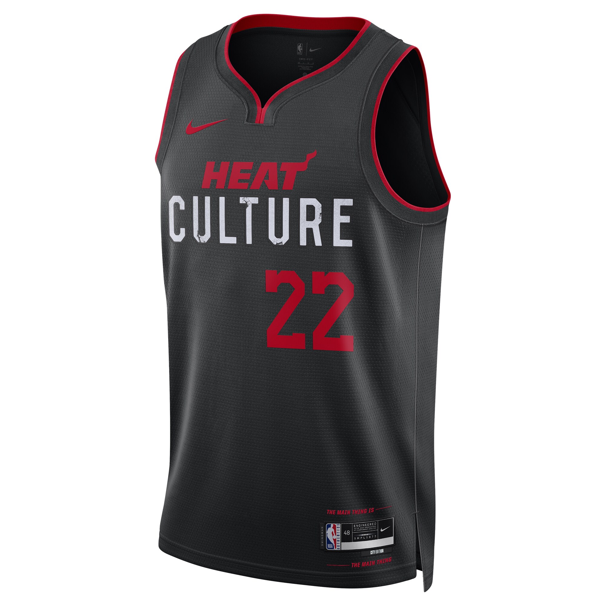 Jimmy Butler Miami Heat  Unisex 2023\/24 Swingman Jersey - Black - City Edition