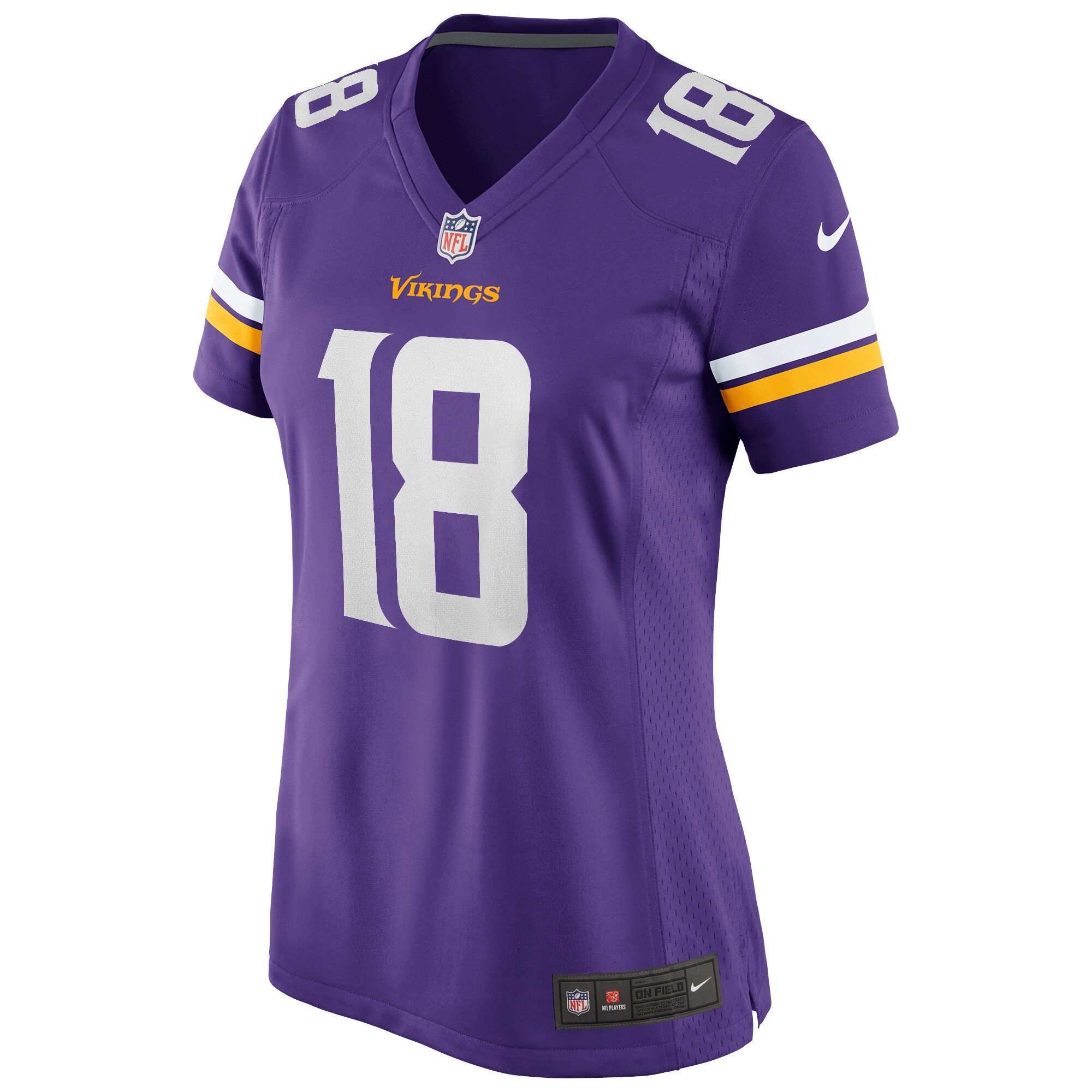 Justin Jefferson Minnesota Vikings  Women's Game Jersey - Purple