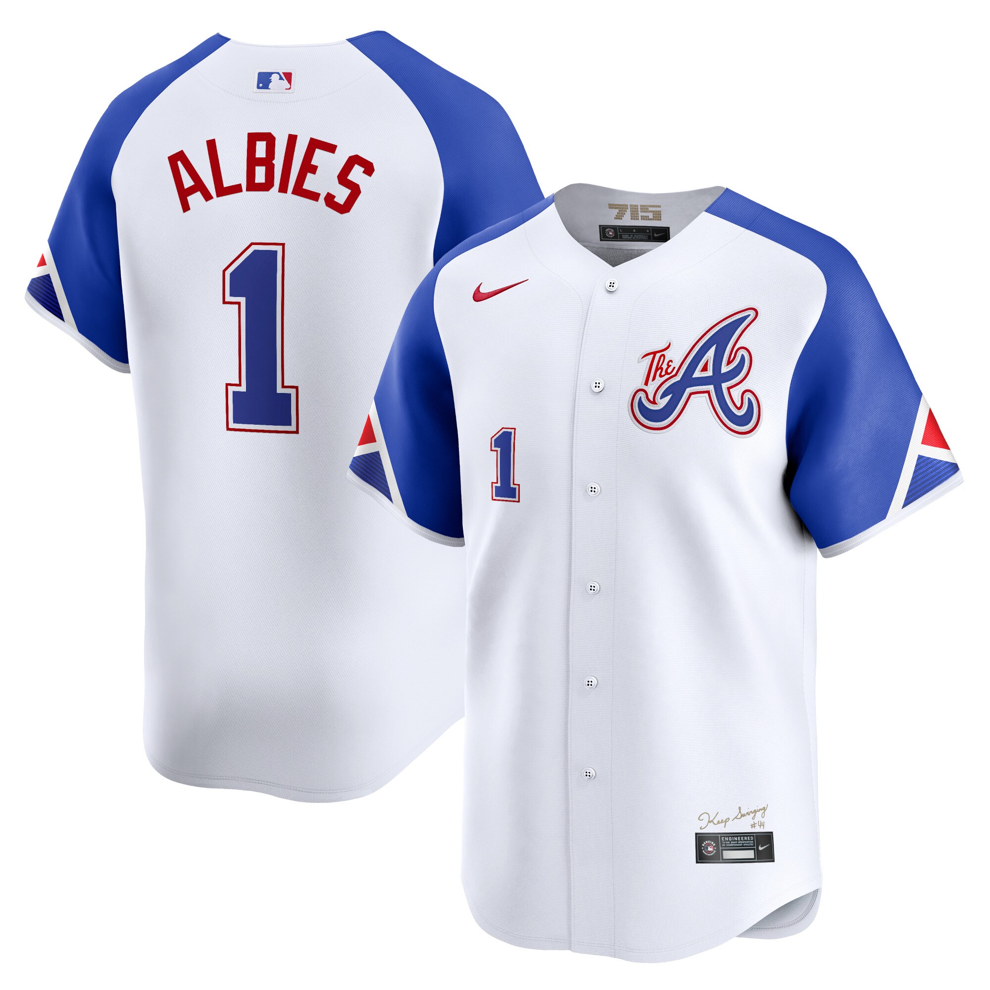 Ozzie Albies Atlanta Braves  City Connect Limited Player Jersey - White