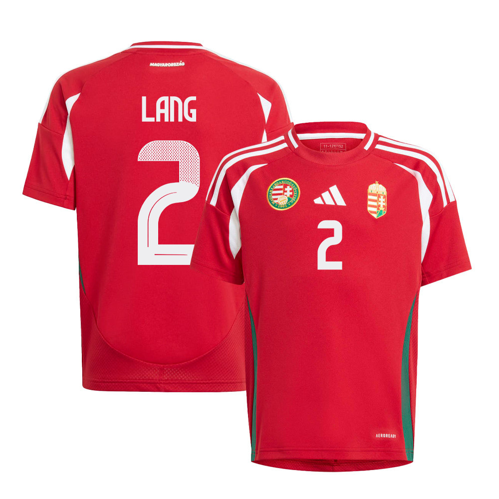 Ádám Lang 2 Hungary National Team 2024/25 Home YOUTH Jersey - Red