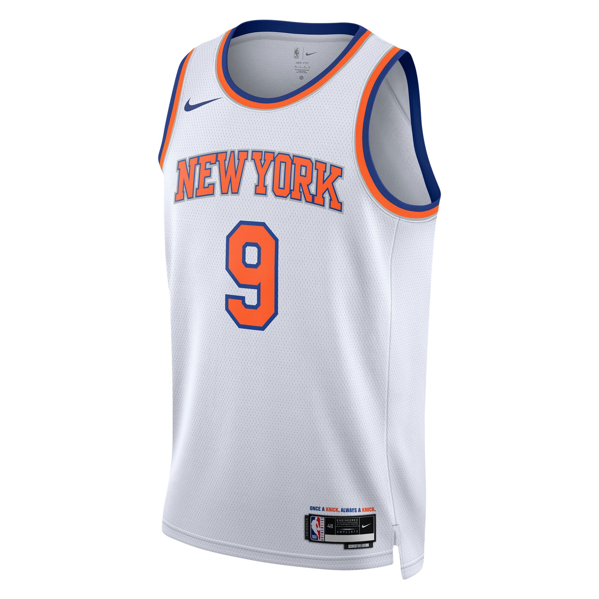 RJ Barrett New York Knicks  Unisex Swingman Jersey - Association Edition - White