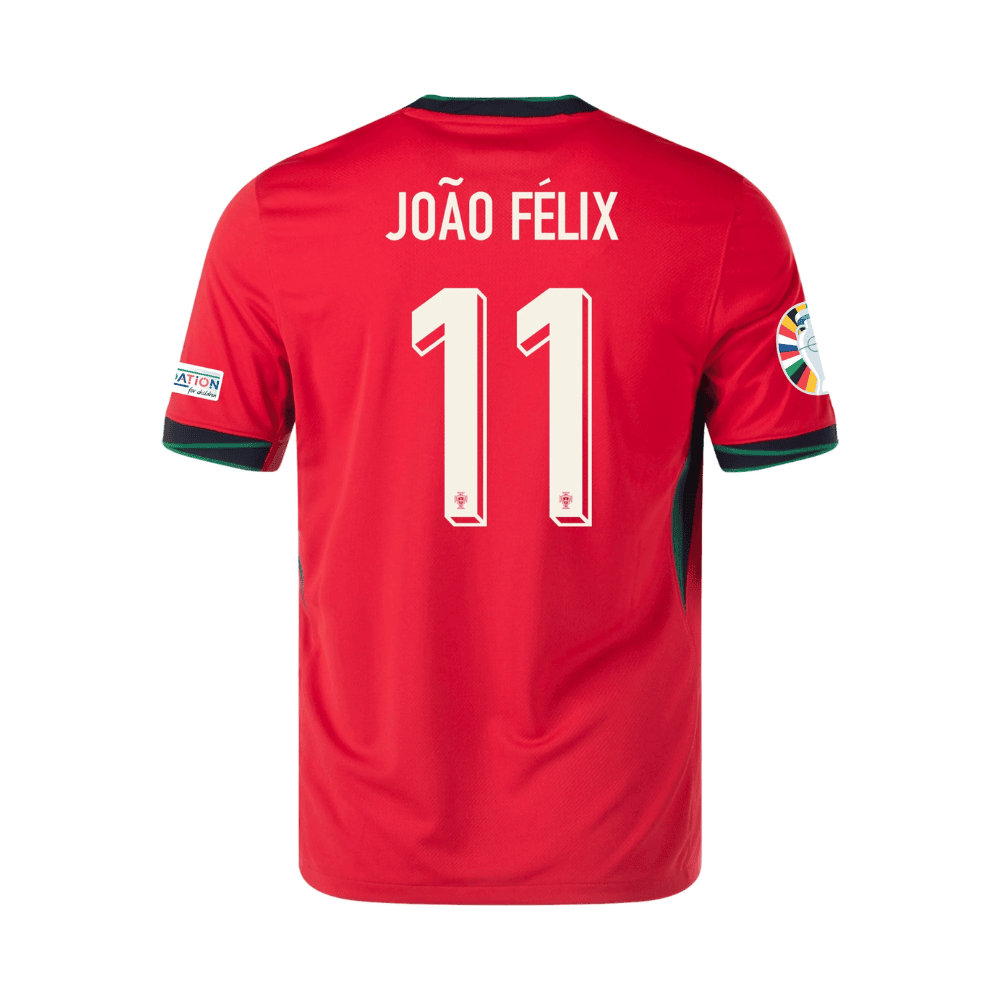 João Félix 11 Portugal National Team 2024 Home Men Jersey - Red