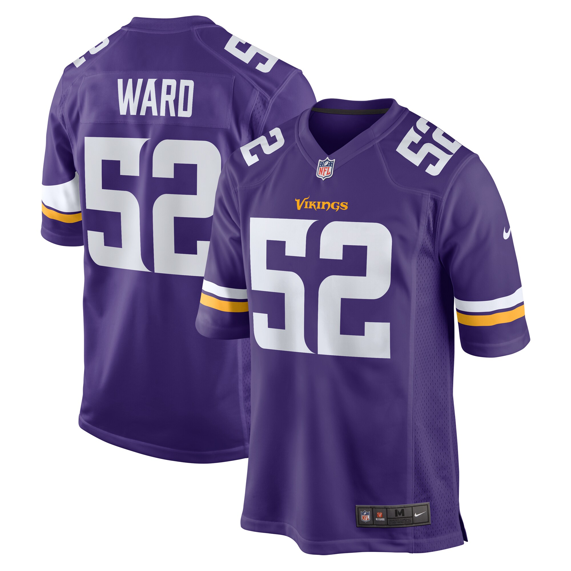Jihad Ward Minnesota Vikings  Team Game Jersey -  Purple
