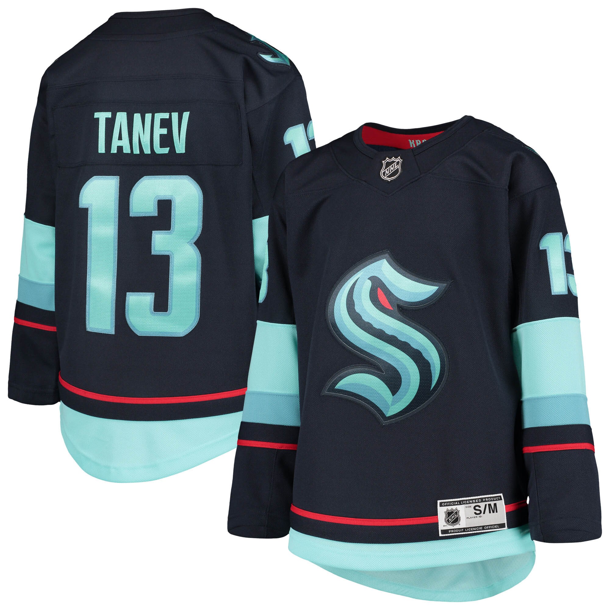 Brandon Tanev Seattle Kraken Youth Home Premier Player Jersey - Deep Sea Blue