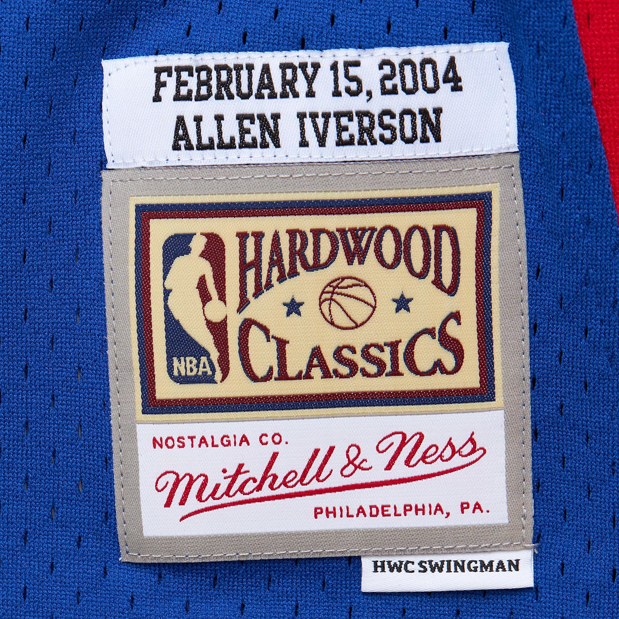 Allen Iverson Eastern Conference Mitchell & Ness  Hardwood Classics 2004 NBA All-Star Game Swingman Throwback Jersey - Royal