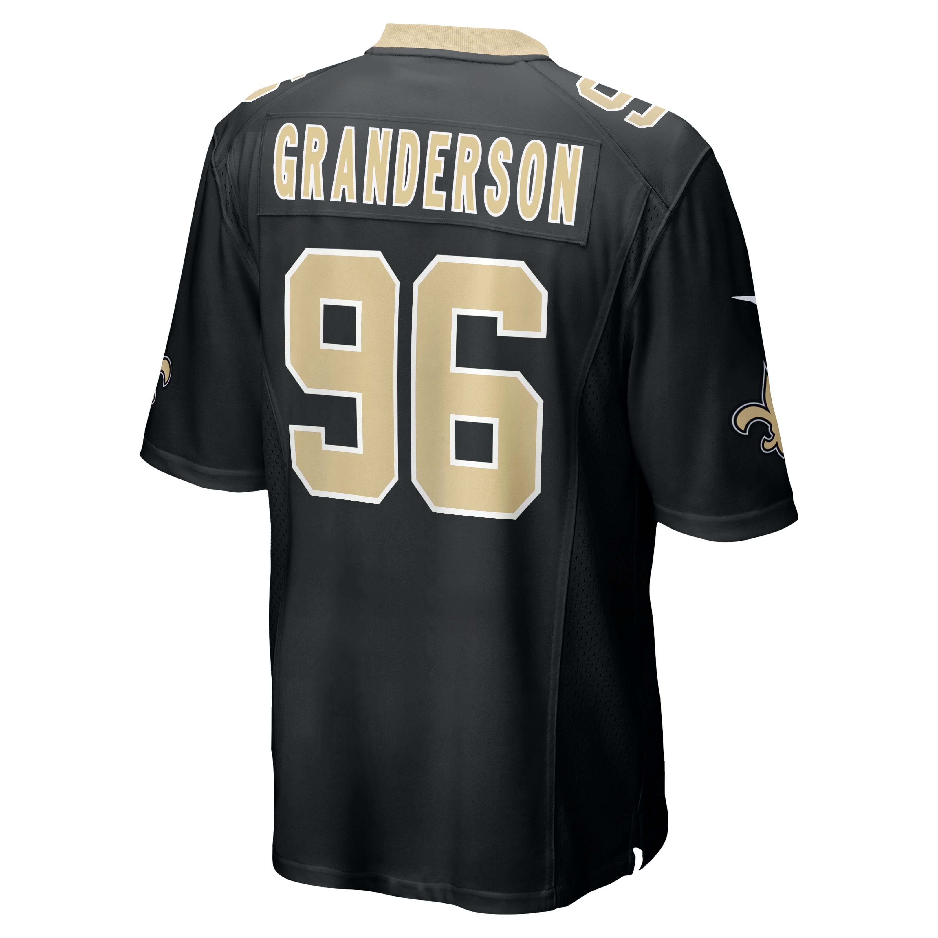 Carl Granderson New Orleans Saints  Game Jersey - Black