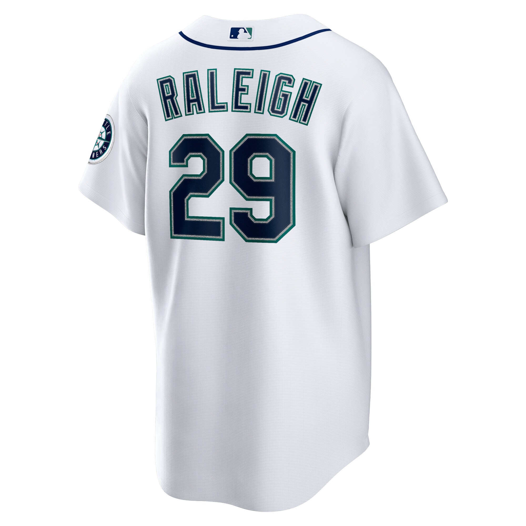 Cal Raleigh Seattle Mariners  Home Replica Jersey - White