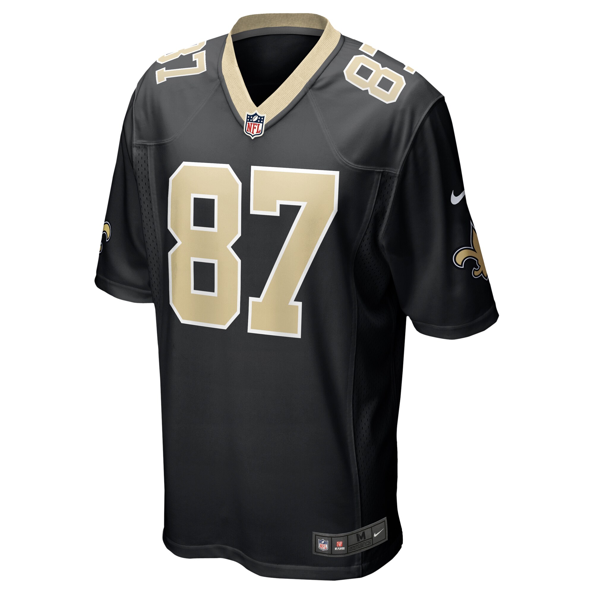 Foster Moreau New Orleans Saints  Team Game Jersey -  Black