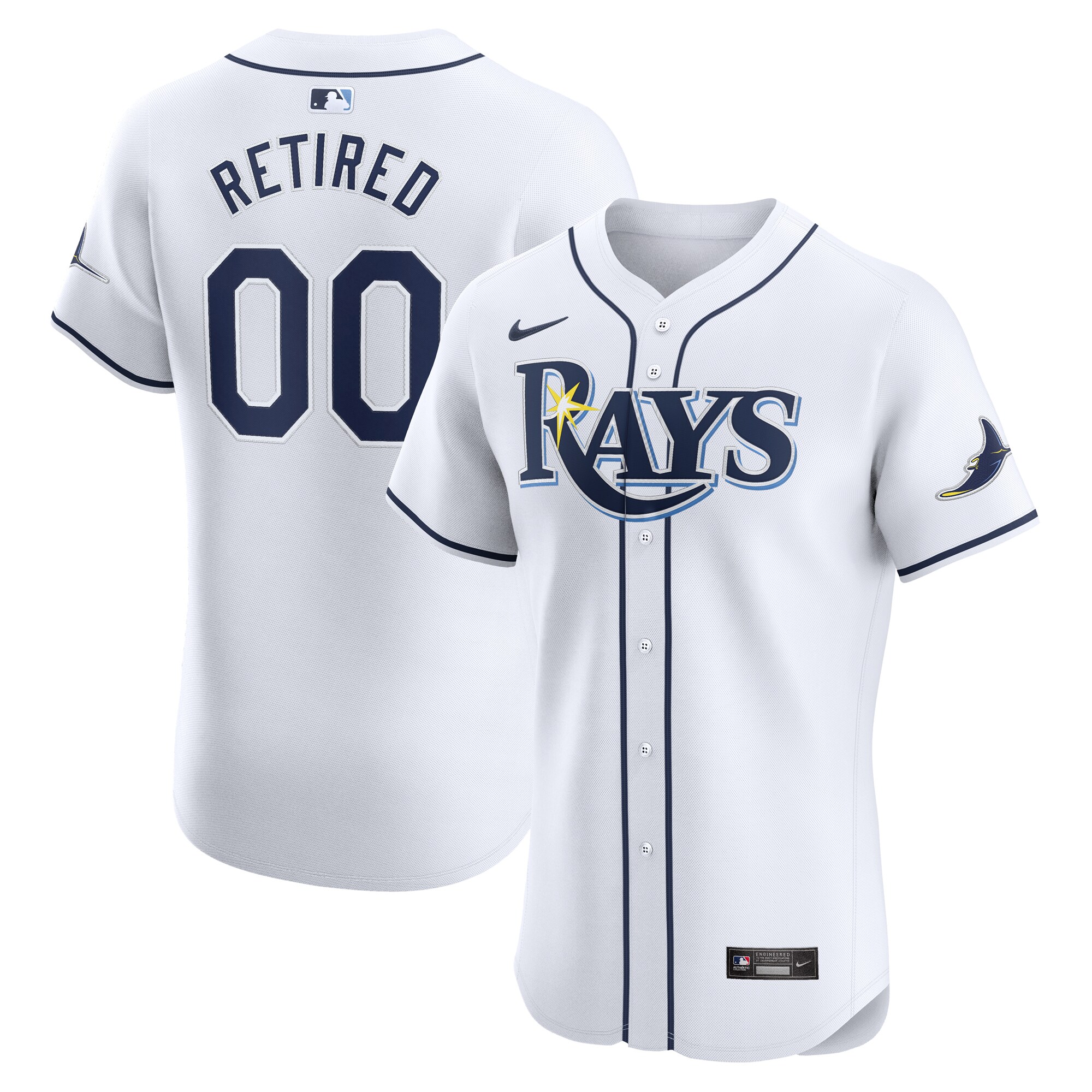 Tampa Bay Rays  Home Elite Pick-A-Player Retired Roster Jersey - White