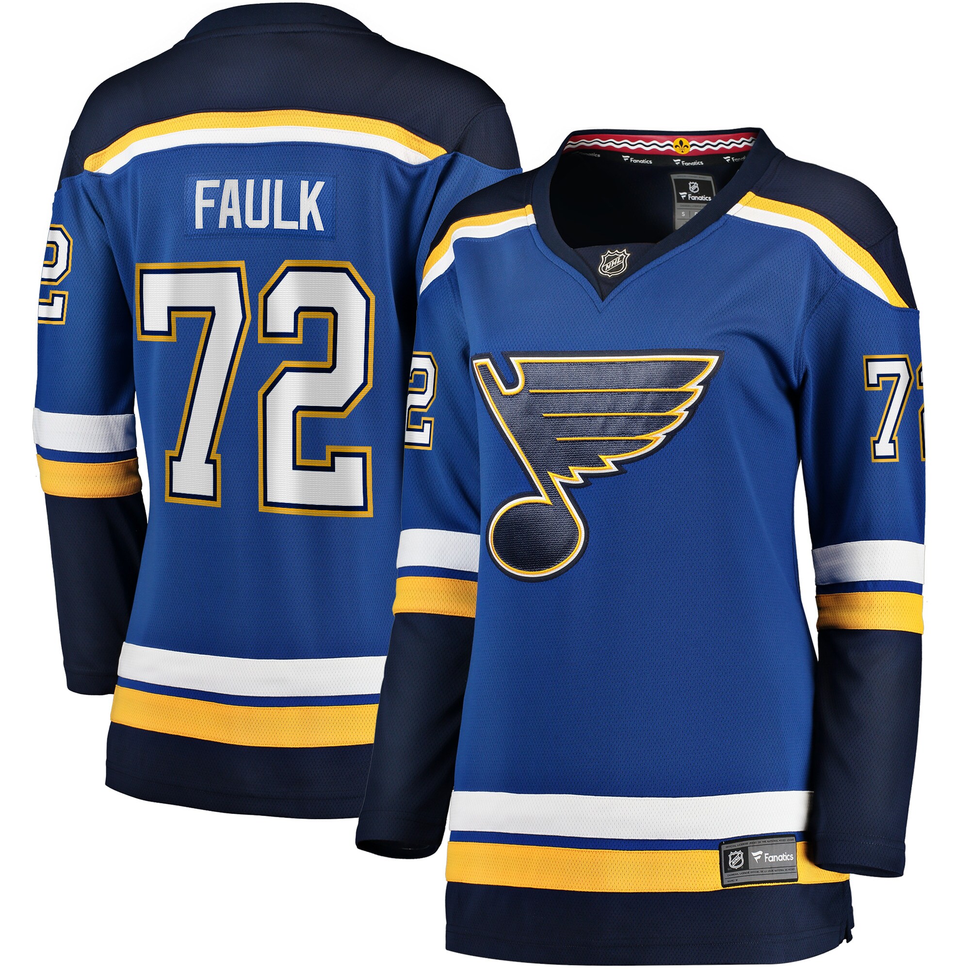 Justin Faulk St. Louis Blues Fanatics Women's Home Breakaway Player Jersey - Blue