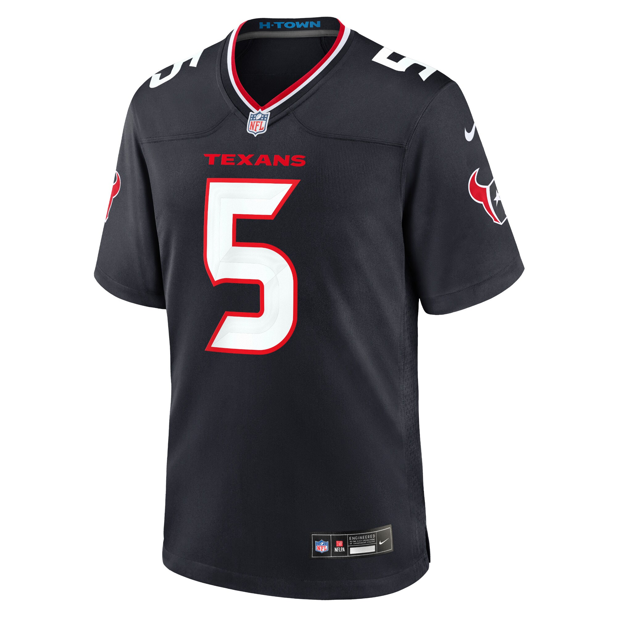 Jalen Pitre Houston Texans  Game Jersey - Navy