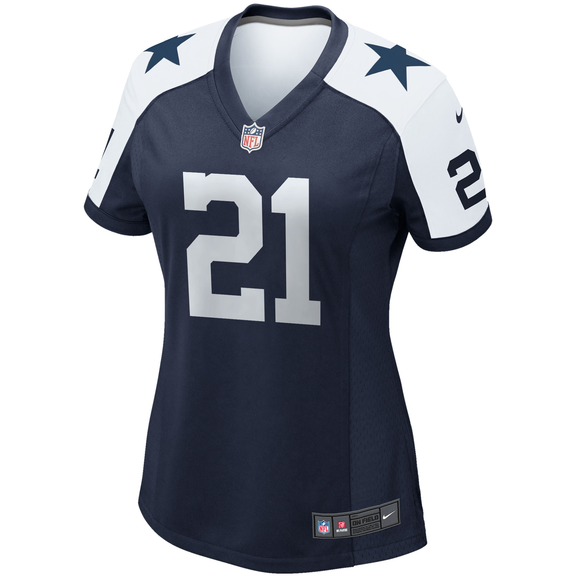 Ezekiel Elliott Dallas Cowboys  Women's Alternate Game Team Jersey - Navy