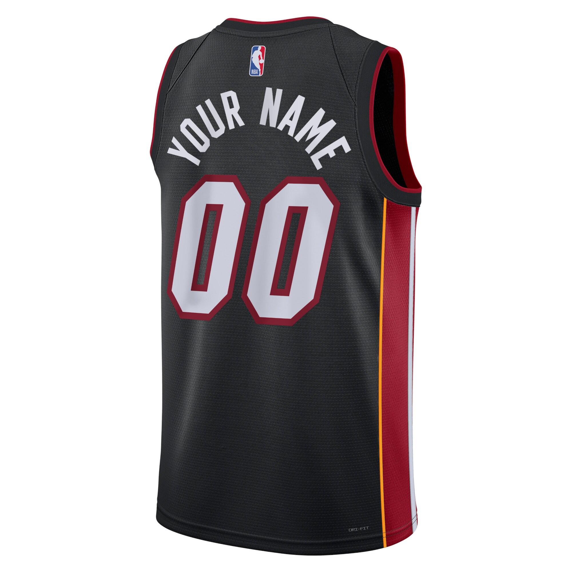 Miami Heat  Unisex Swingman Custom Jersey Black - Icon Edition