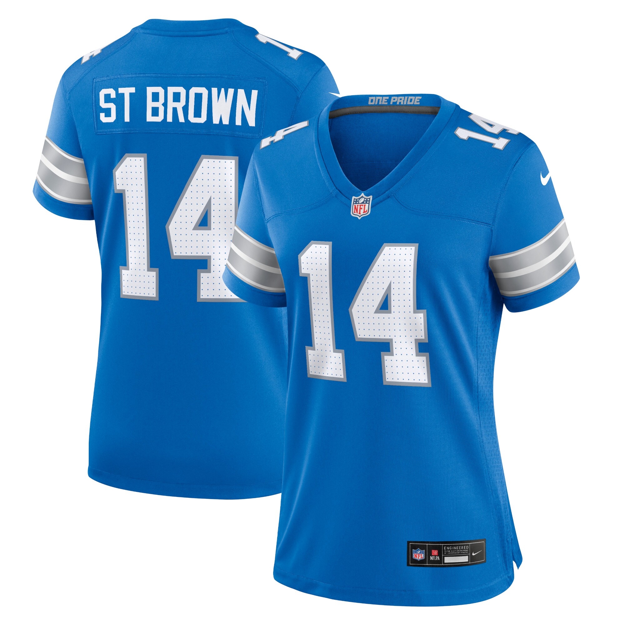 Amon-Ra St. Brown Detroit Lions  Women's Team Game Jersey - Blue