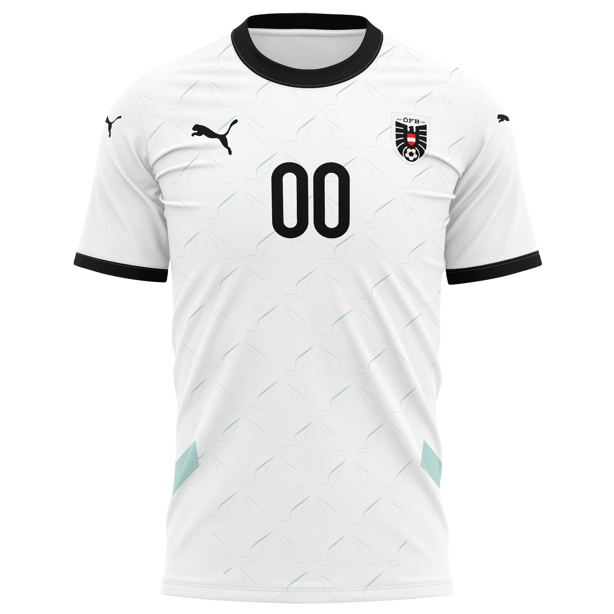 Austria National Team 2024 Away Kits Custom AOP T-shirt - White