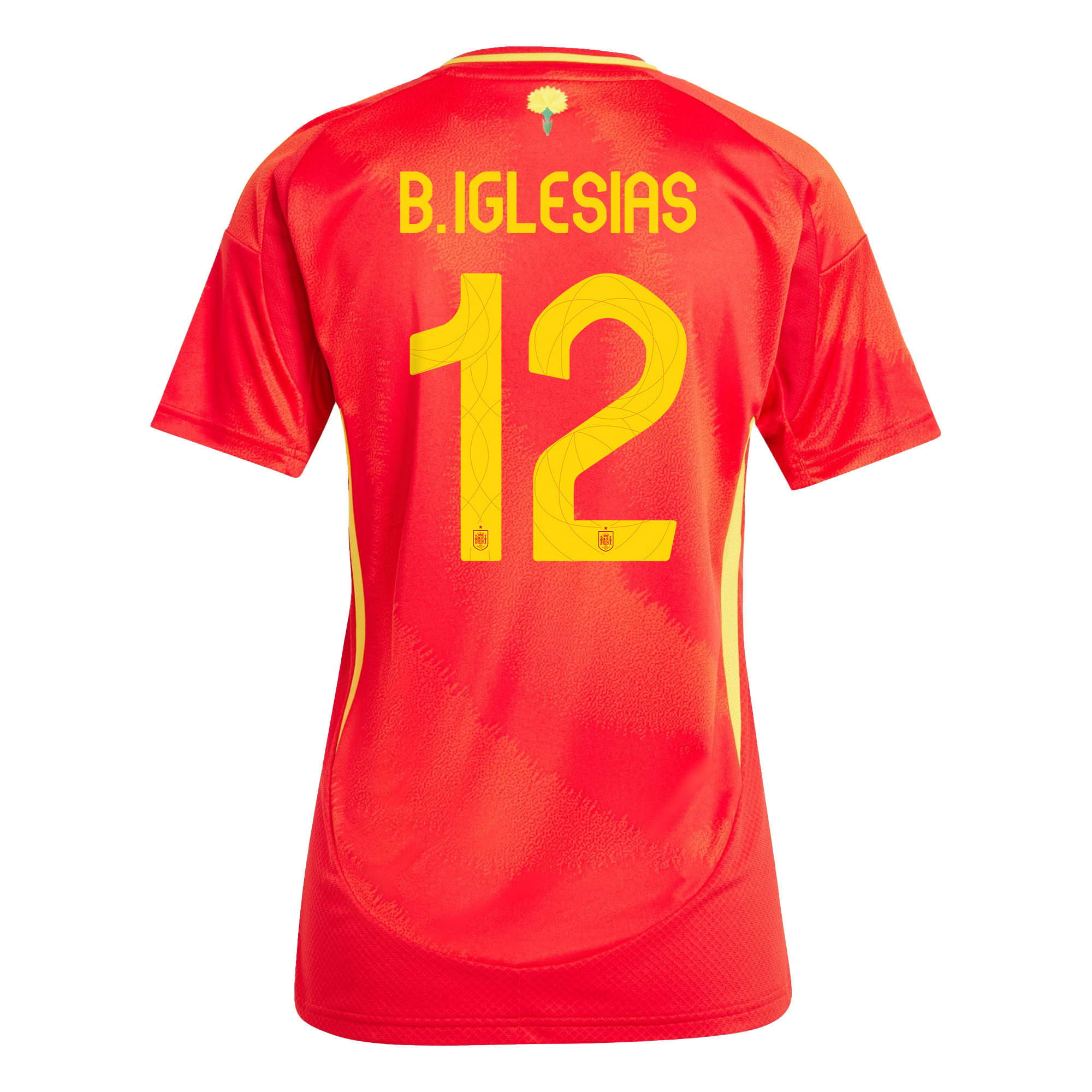 Borja Iglesias 12 Spain National Team 2024 Home WOMEN Jersey - Red