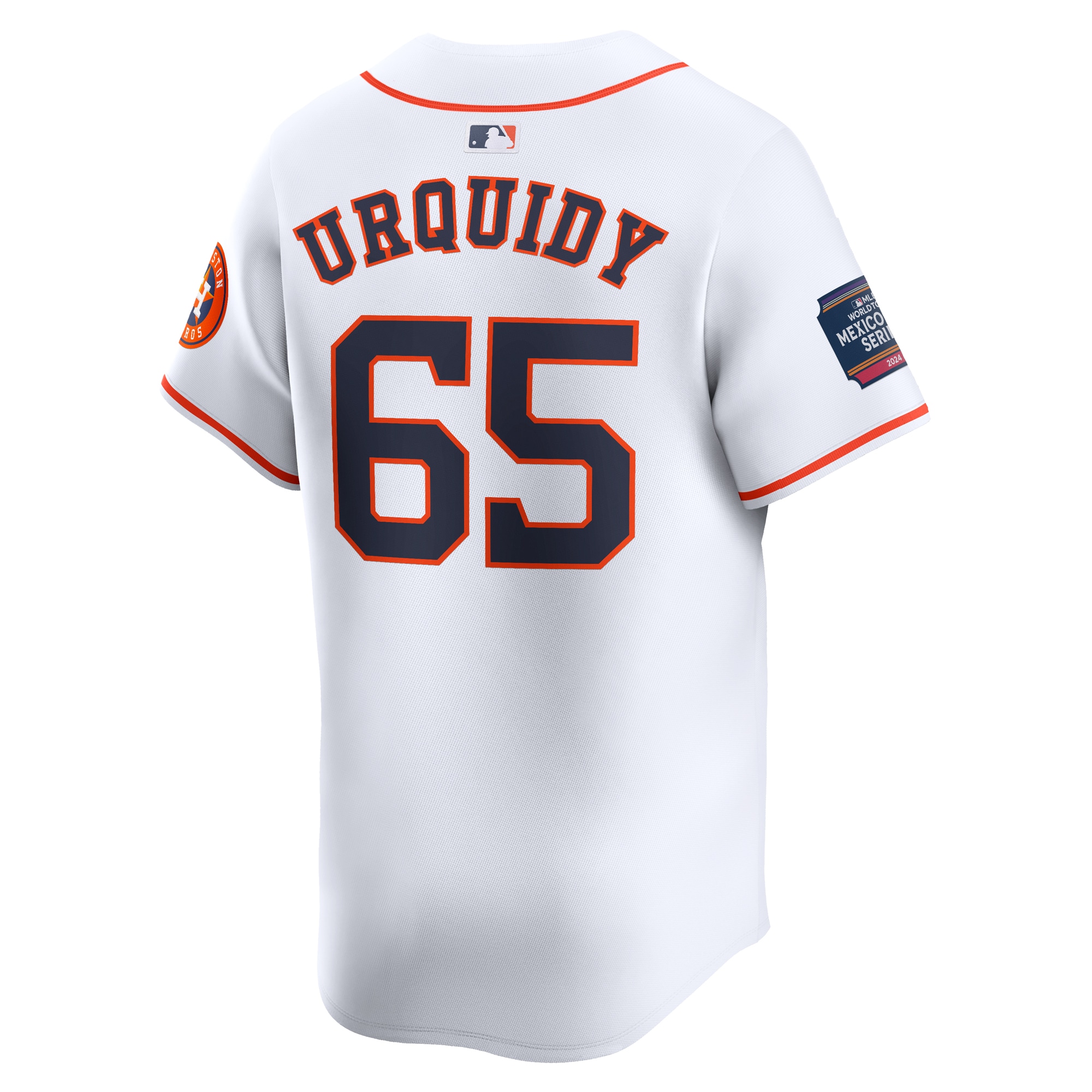 Jose Urquidy Houston Astros  2024 MLB World Tour Mexico City Series Home Limited Player Jersey - White