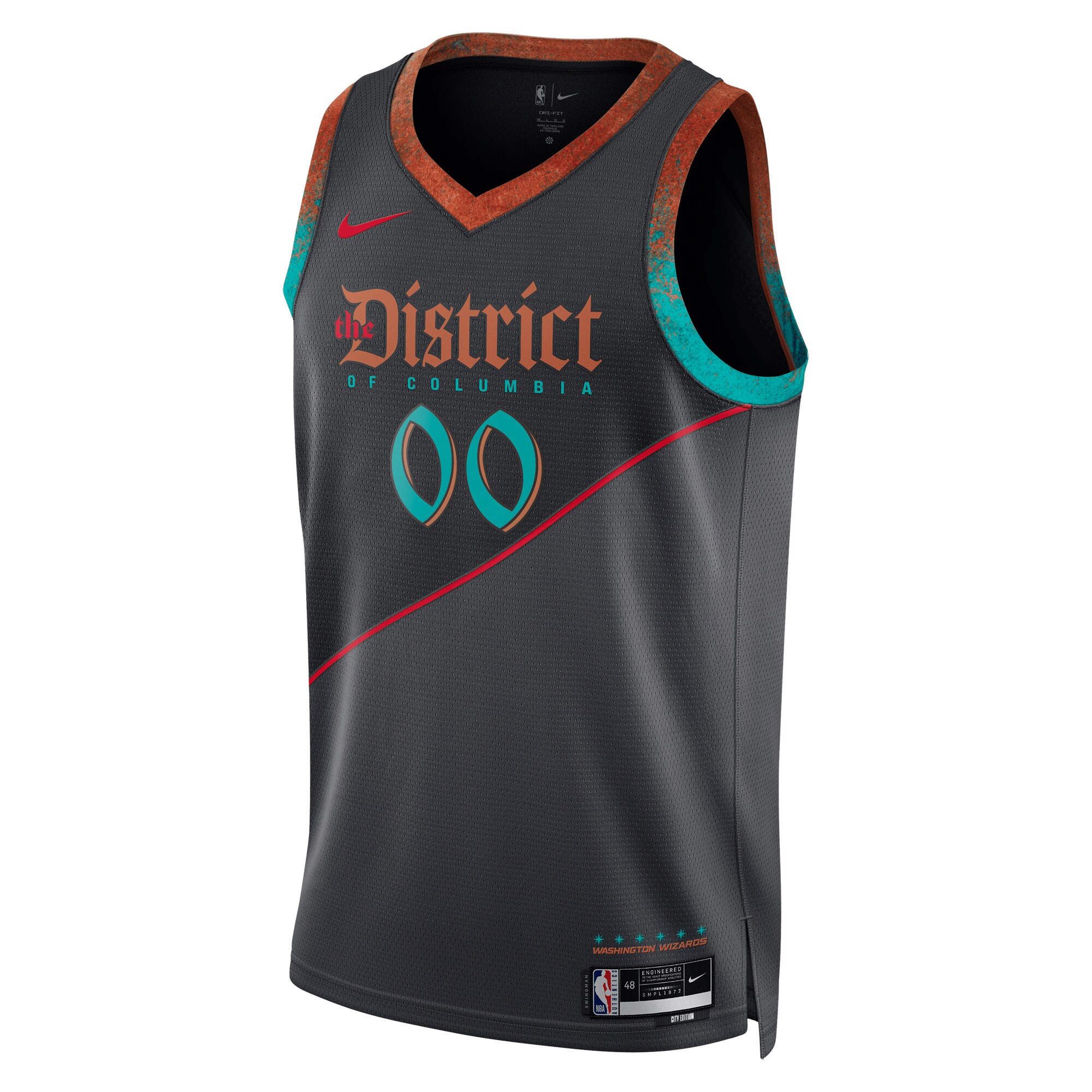 Washington Wizards  Unisex 2023\/24 Custom Swingman Jersey - Black - City Edition