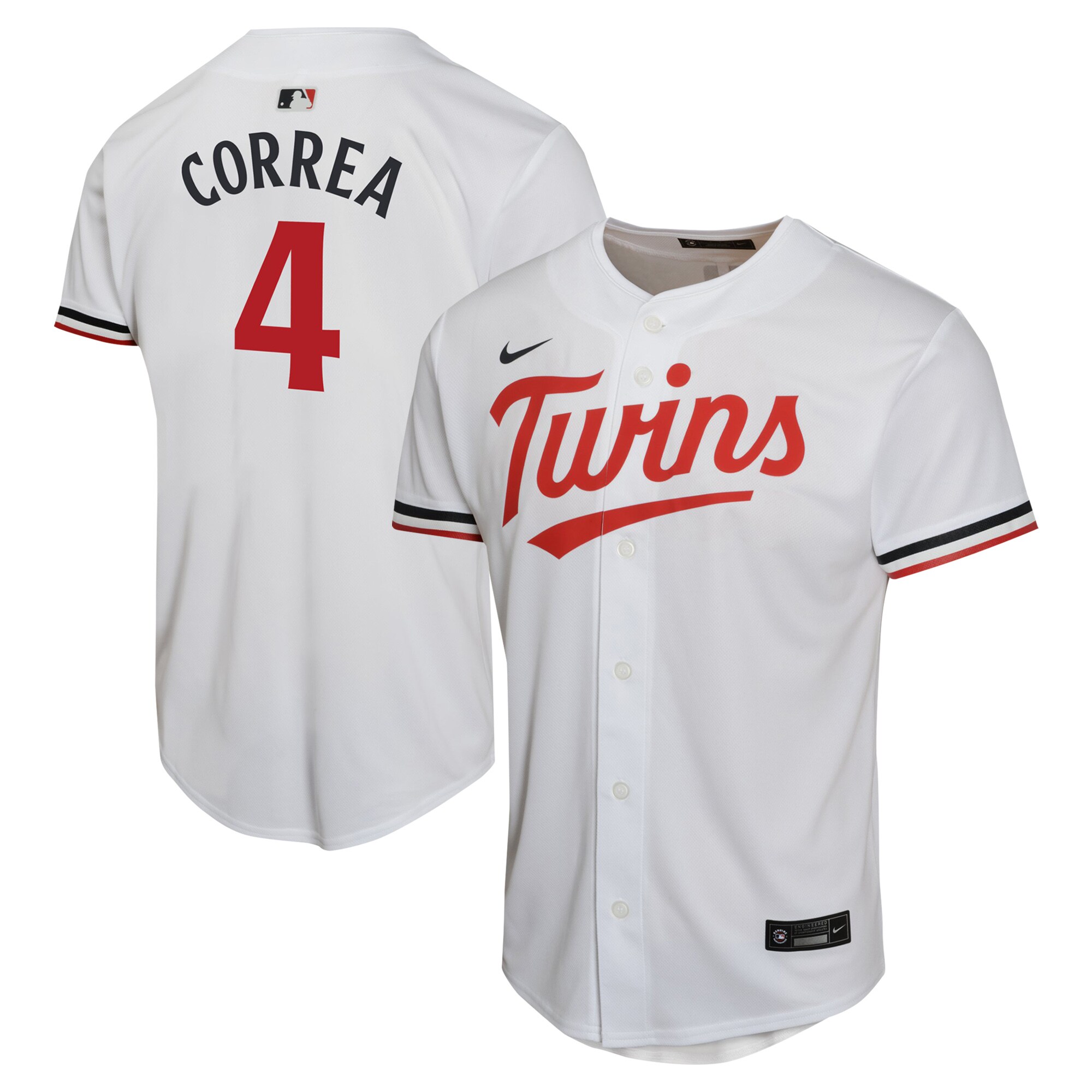 Carlos Correa Minnesota Twins  Youth Home Game Player Jersey - White